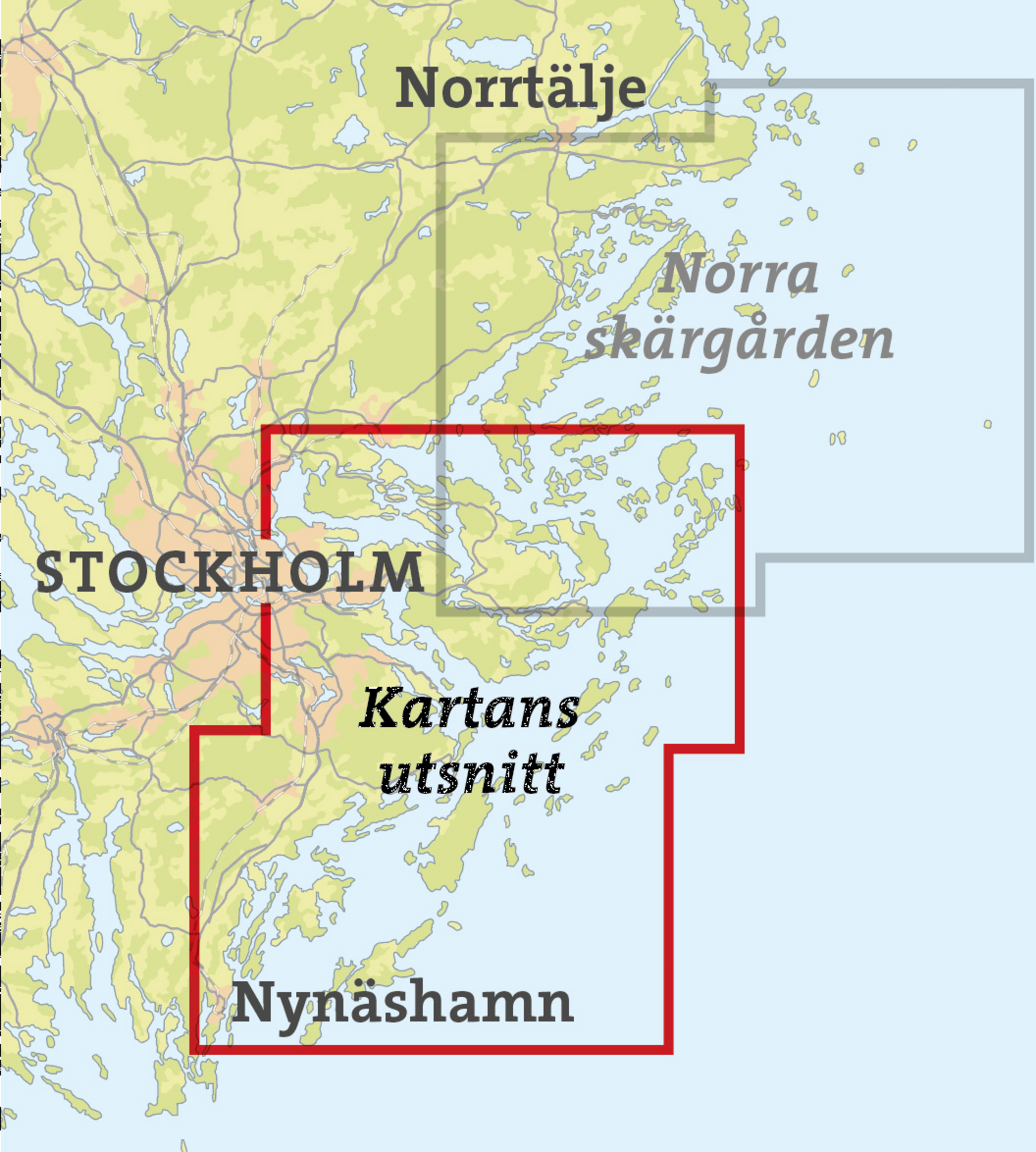 CALAZO, Skridskokarta Stockholms Skärgård - Södra 1:50.000