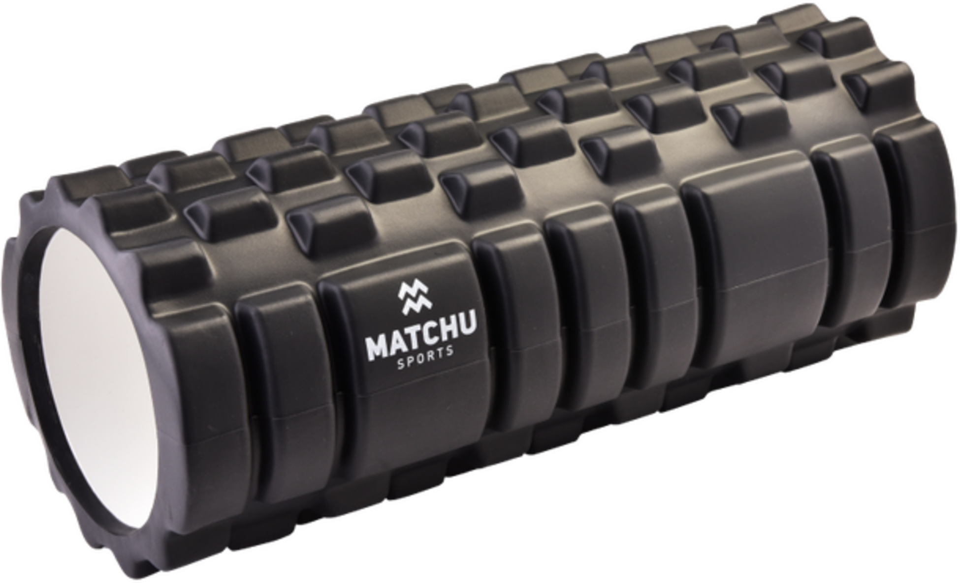 MATCHU SPORTS, Skumrulle / Massagerulle / Fitnessrulle 33cm - Ø 14cm - Svart