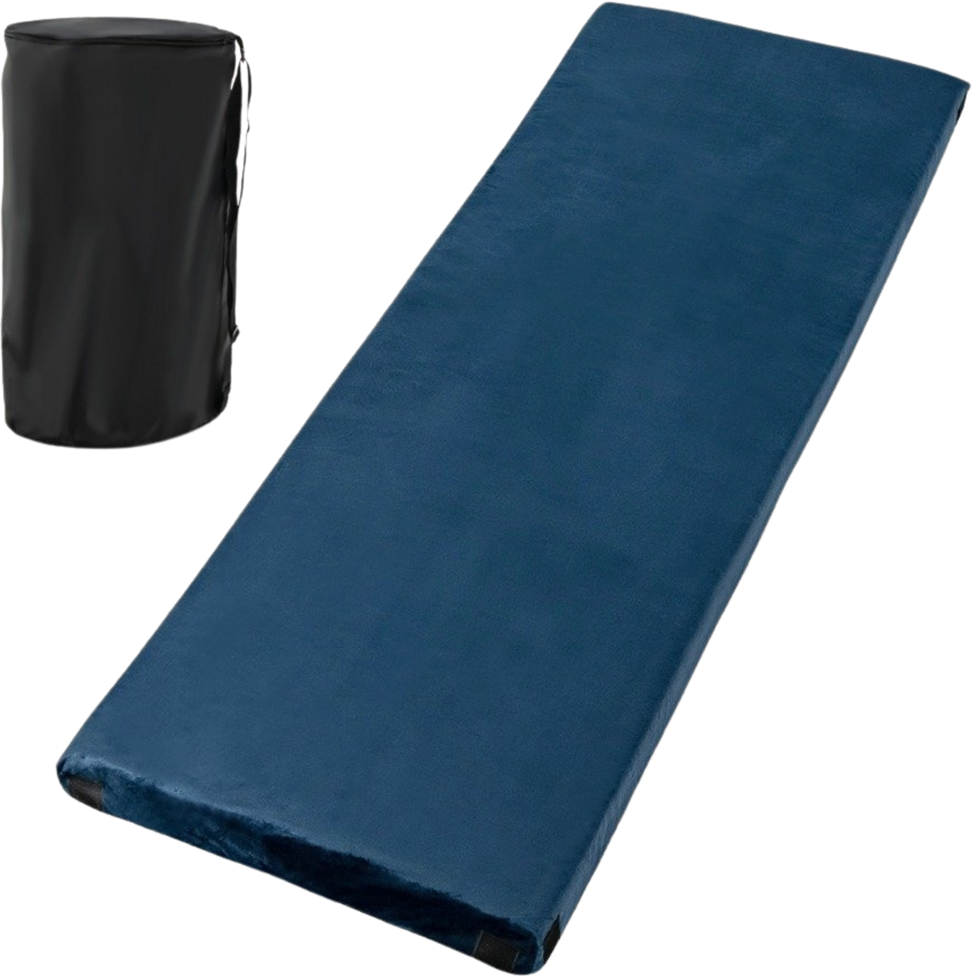 B2X, Sleeping Pad Camping Camping Mattress Made Of Memory Foam 183 X 62.5 X 6.5 Cm Blue