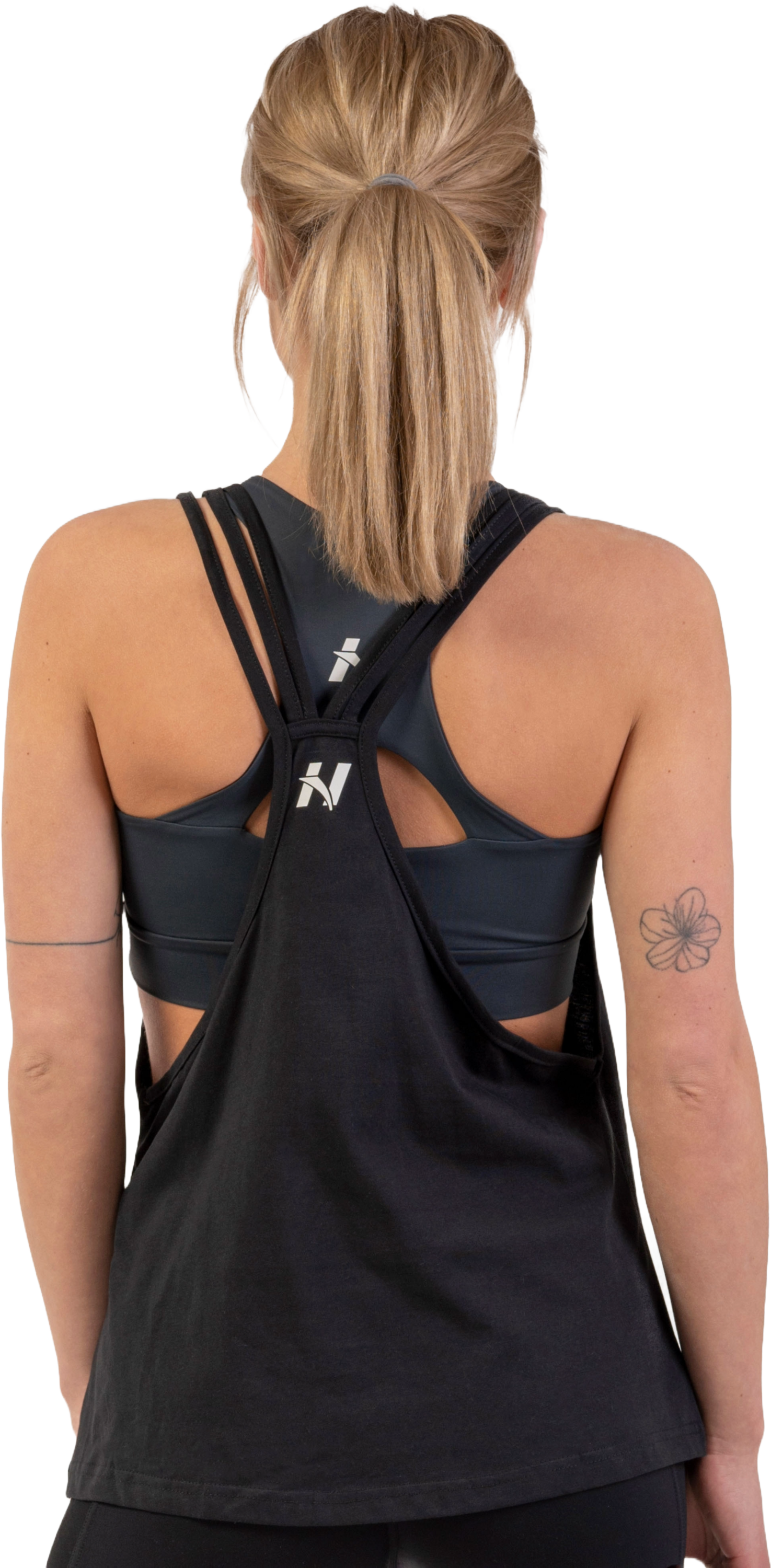 NEBBIA, Sleeveless Loose Cross Back Tank Top "feeling Good"