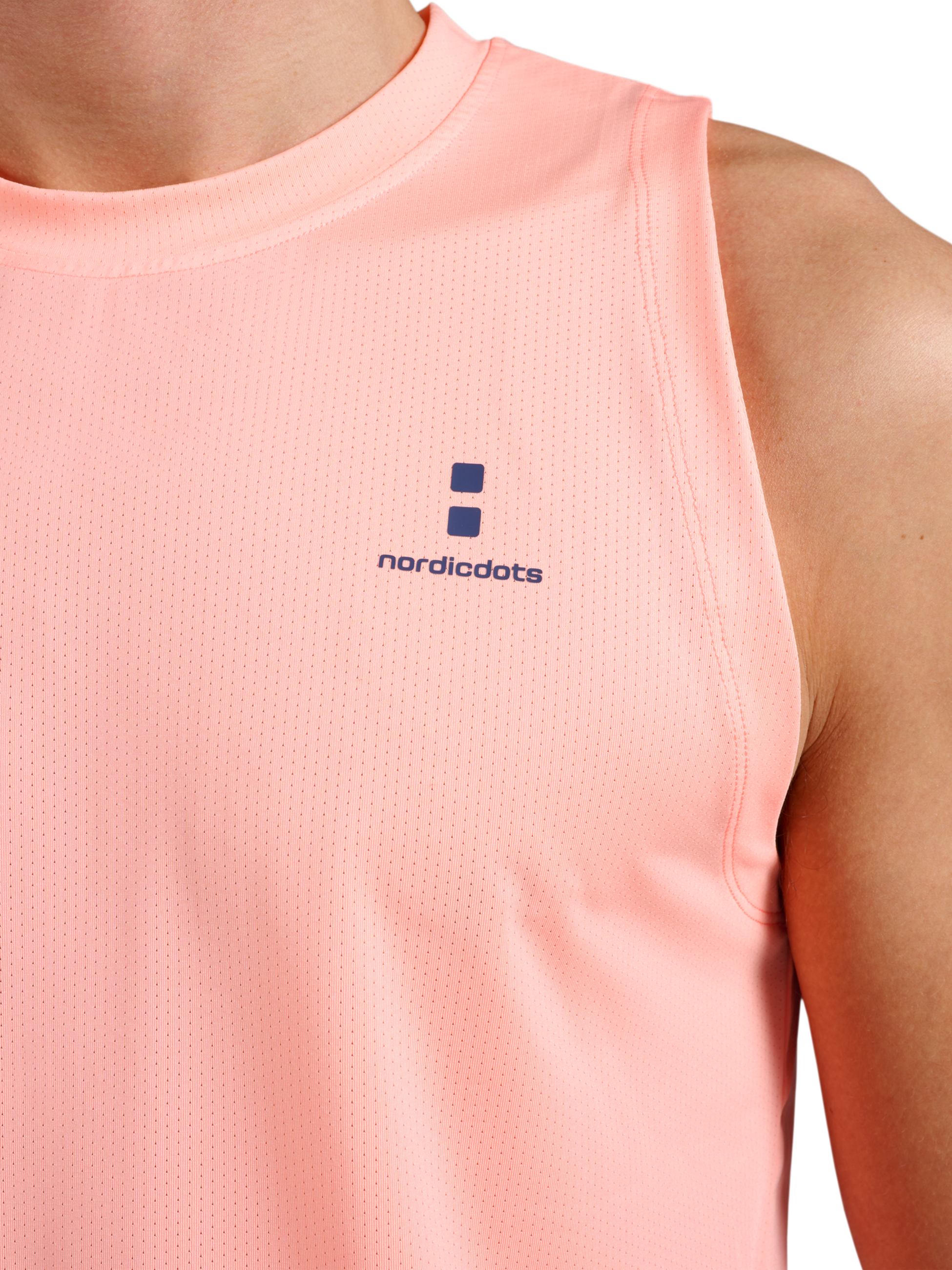 NORDICDOTS, Sleeveless Tee Coral