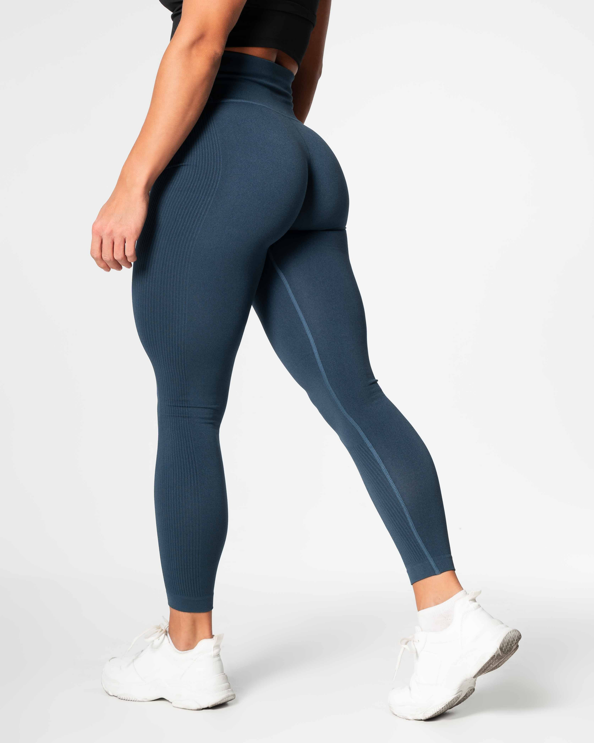 RELODE, Slipstream Seamless Tights - Petrolblå