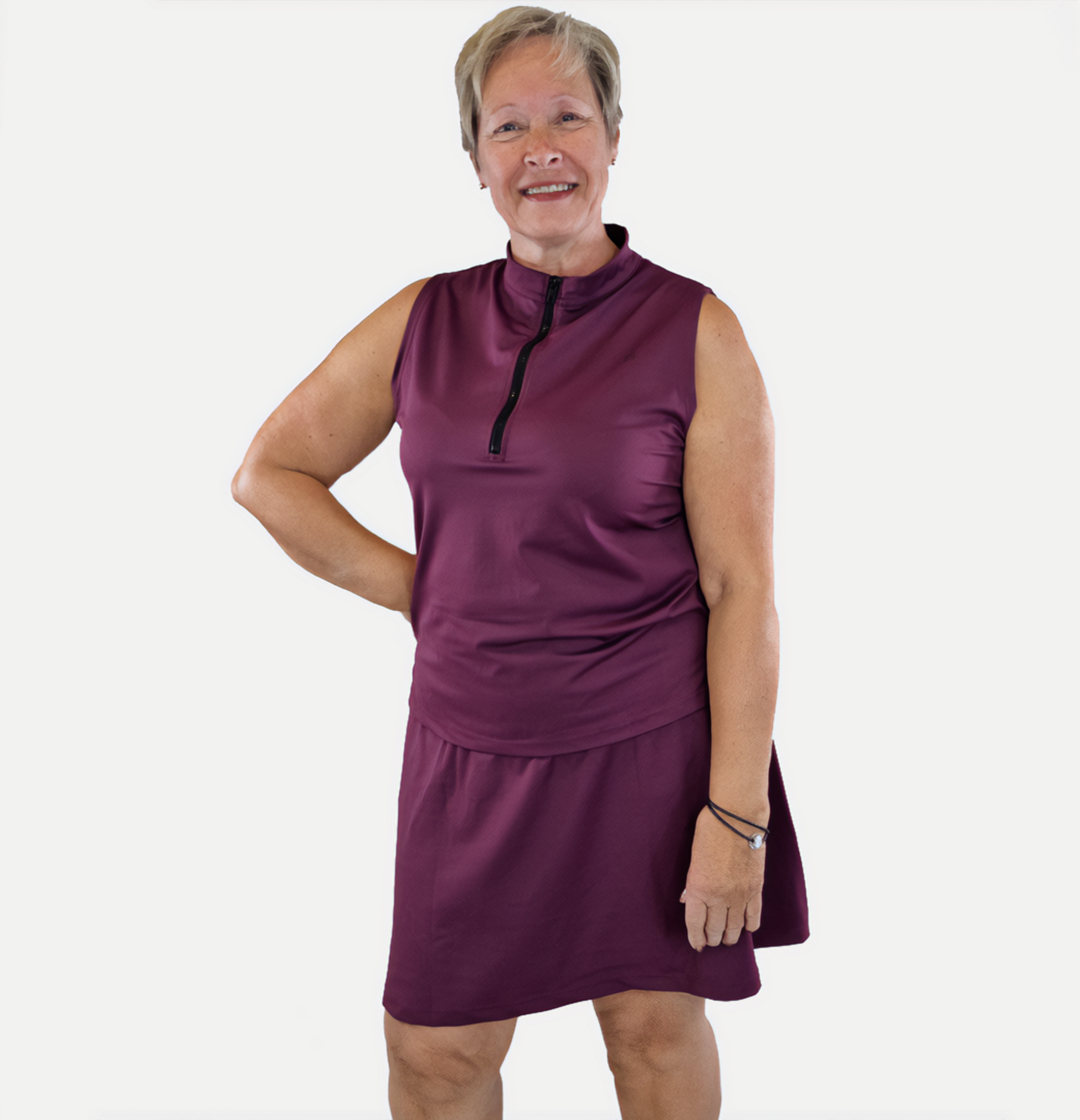 SHE DID, Smart Byxkjol Plommon Lila