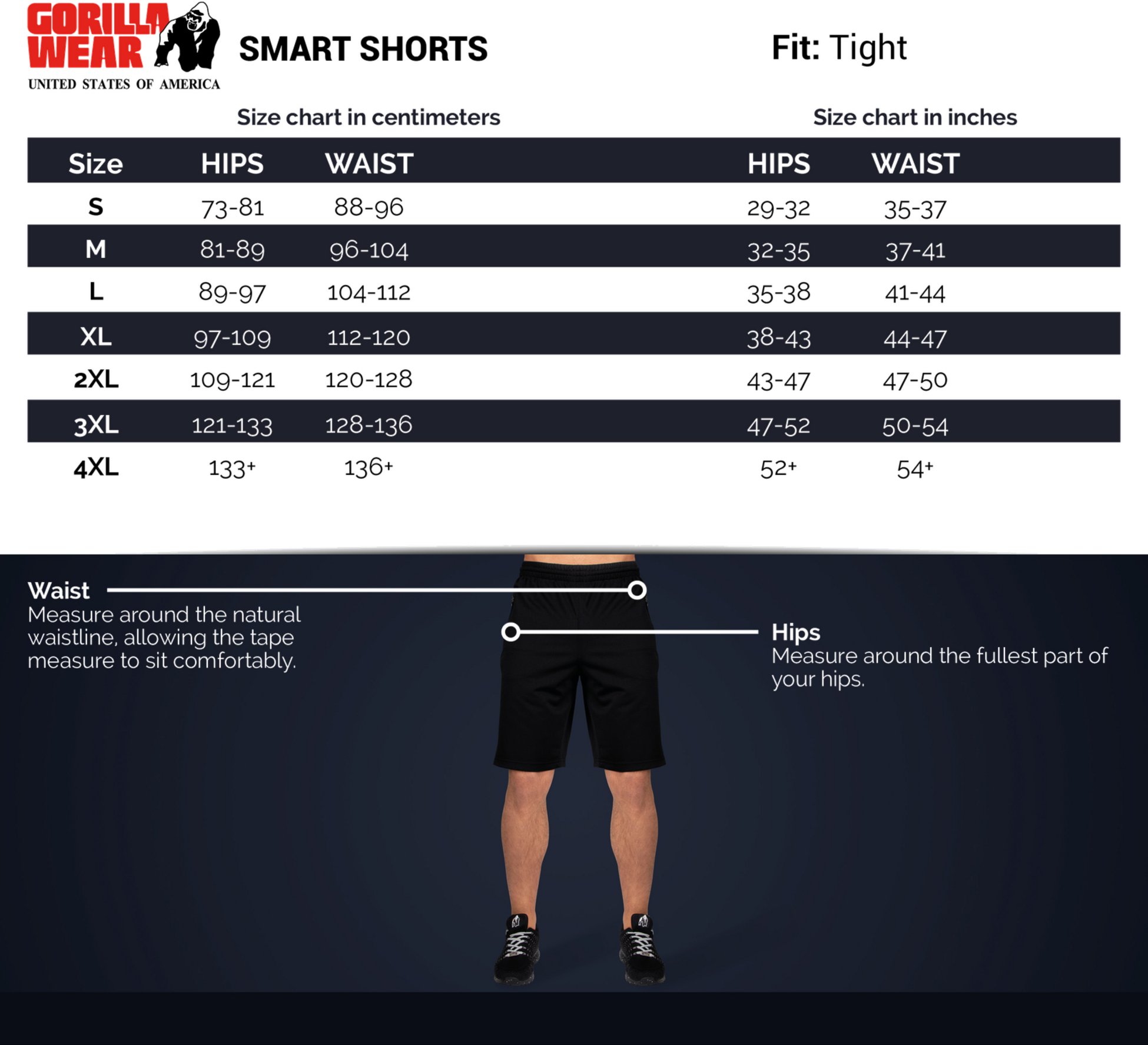 GORILLA WEAR, Smart Shorts