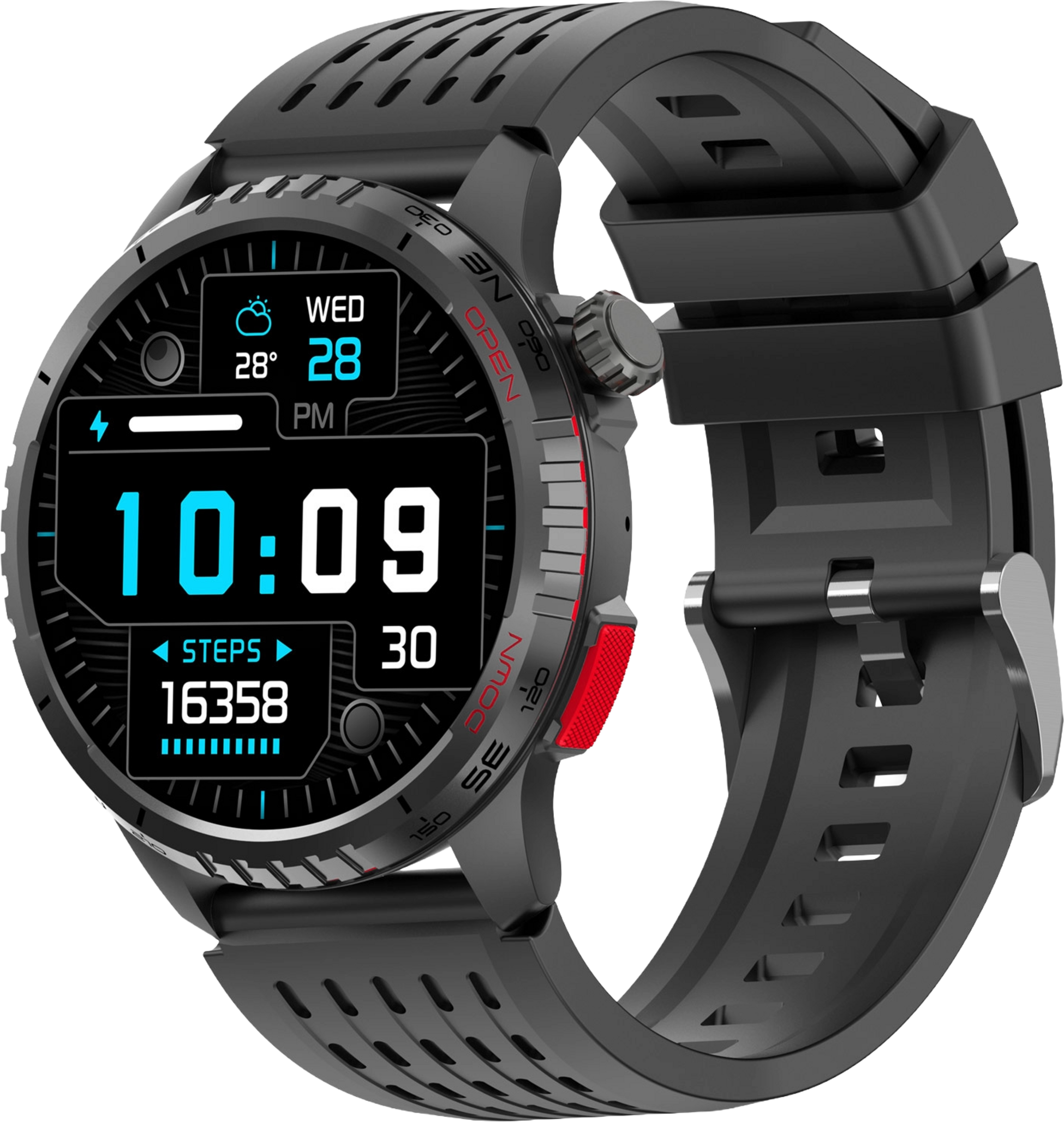 DENVER, Smartwatch Gps Amoled H&auml;lsokoll Swg-345b