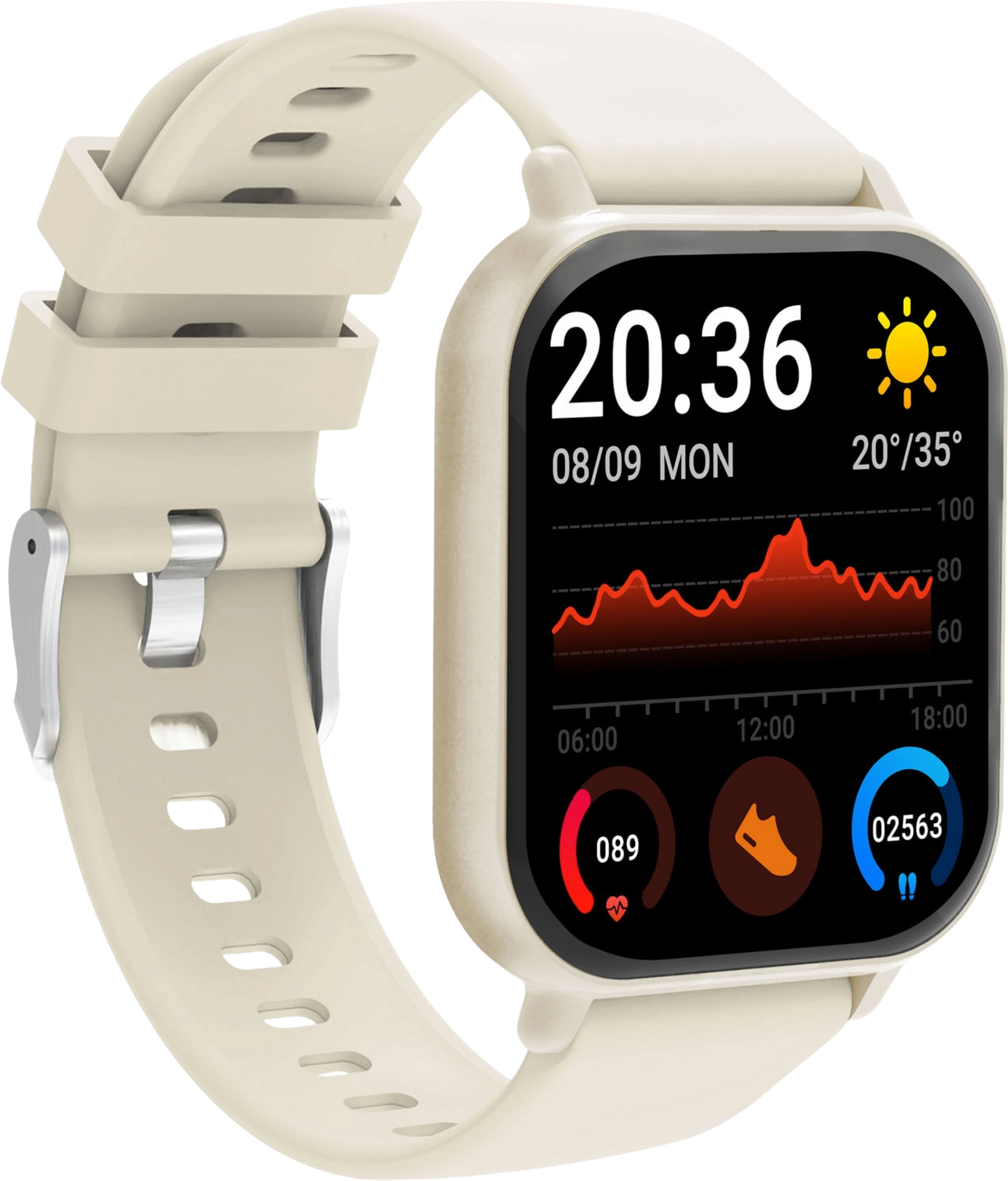 DENVER, Smartwatch Ip65 1,81" Tft Swc-176b