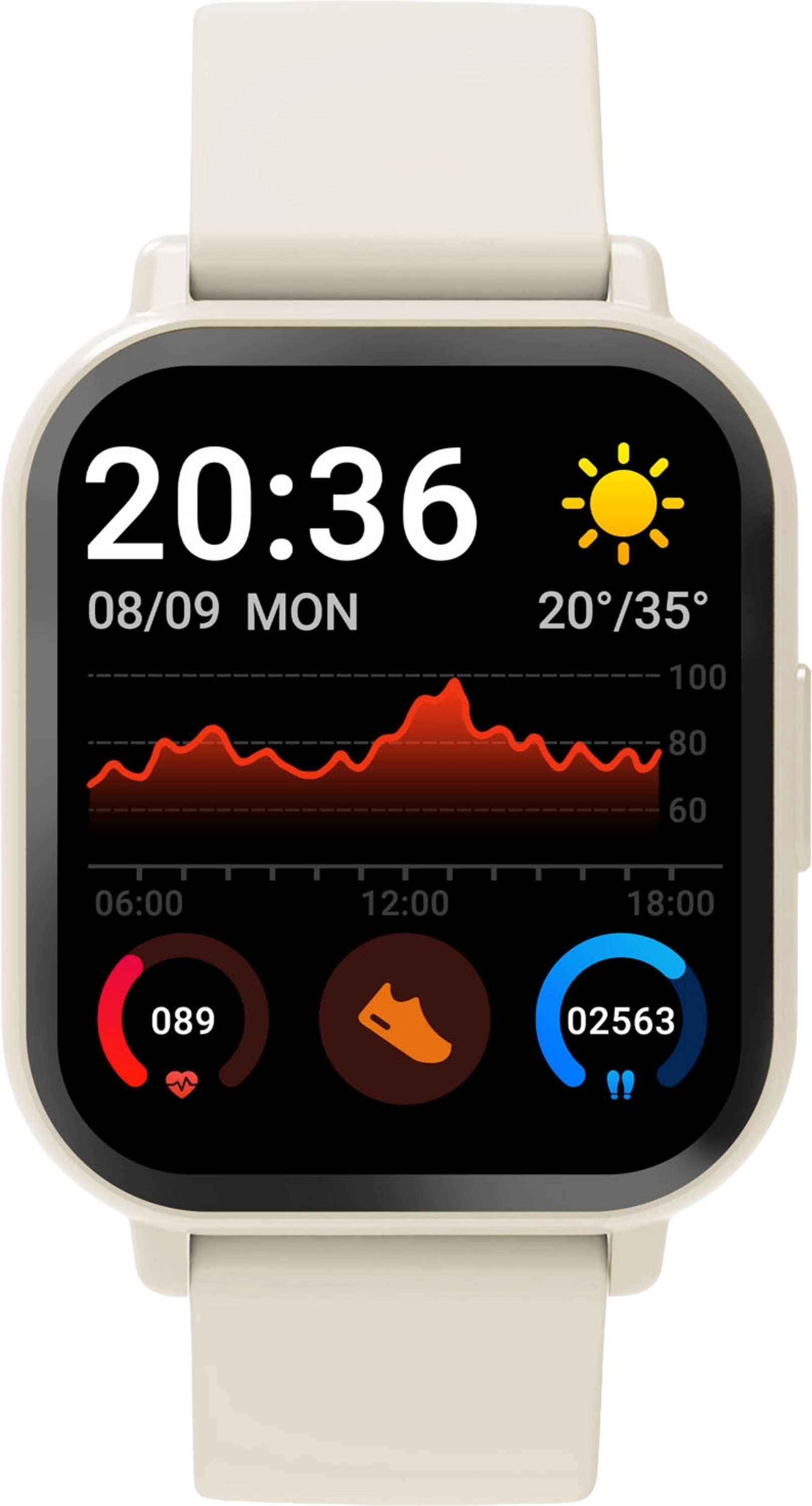 DENVER, Smartwatch Ip65 1,81" Tft Swc-176b