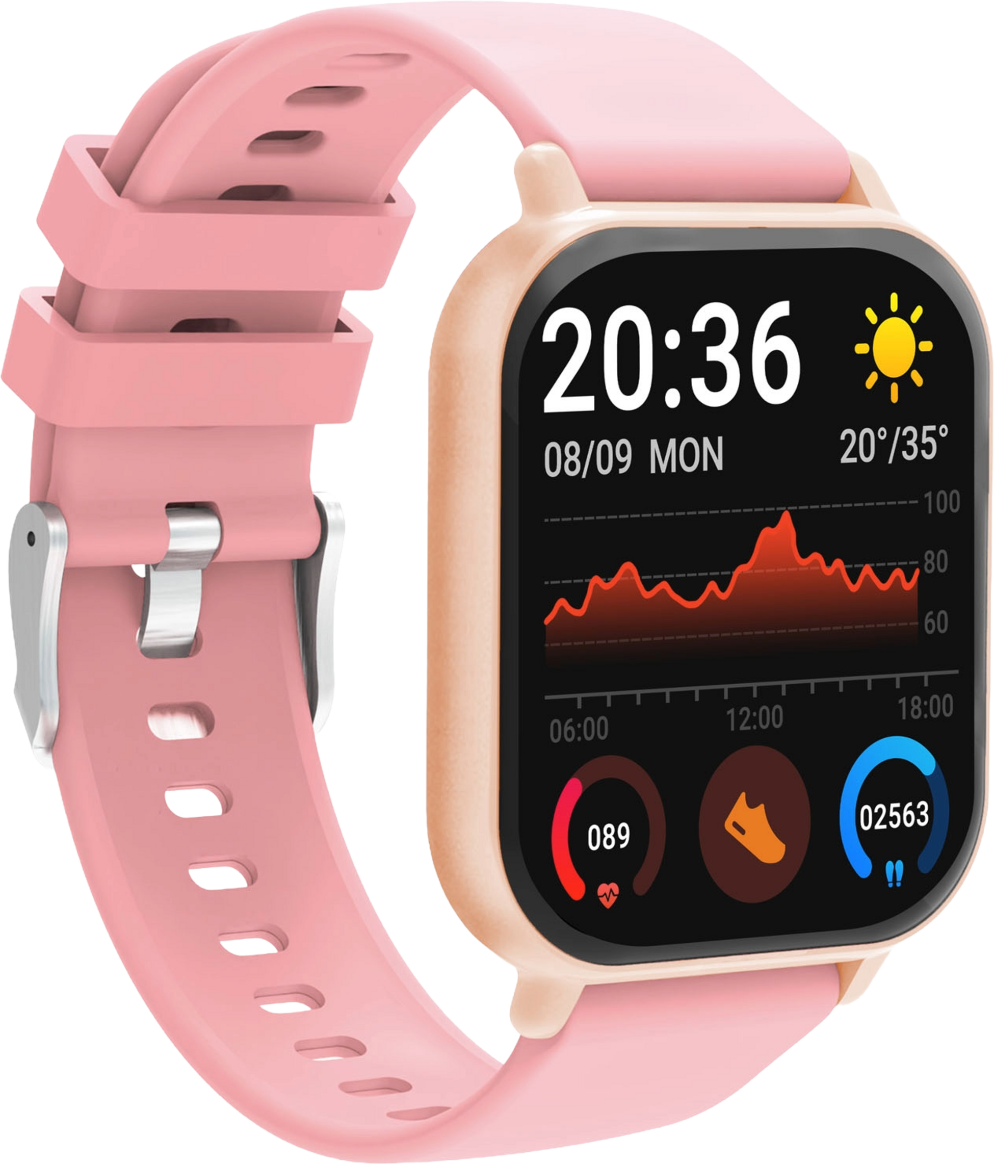 DENVER, Smartwatch Ip65 1,81" Tft Swc-176b