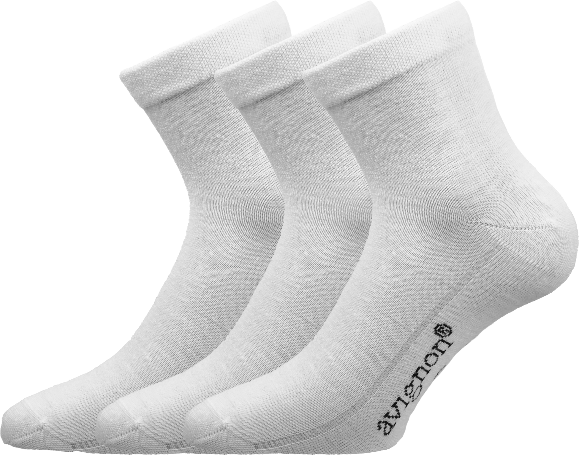 AVIGNON, Sneaker Ull H&ouml;g Vit 3-pack