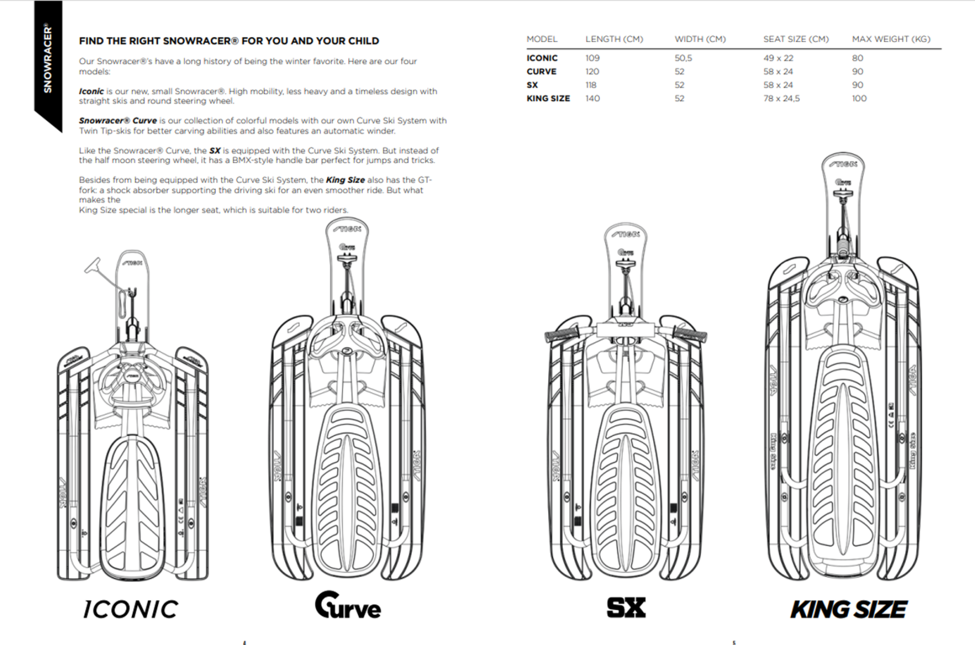 STIGA, Snowracer Curve Sx Black/black