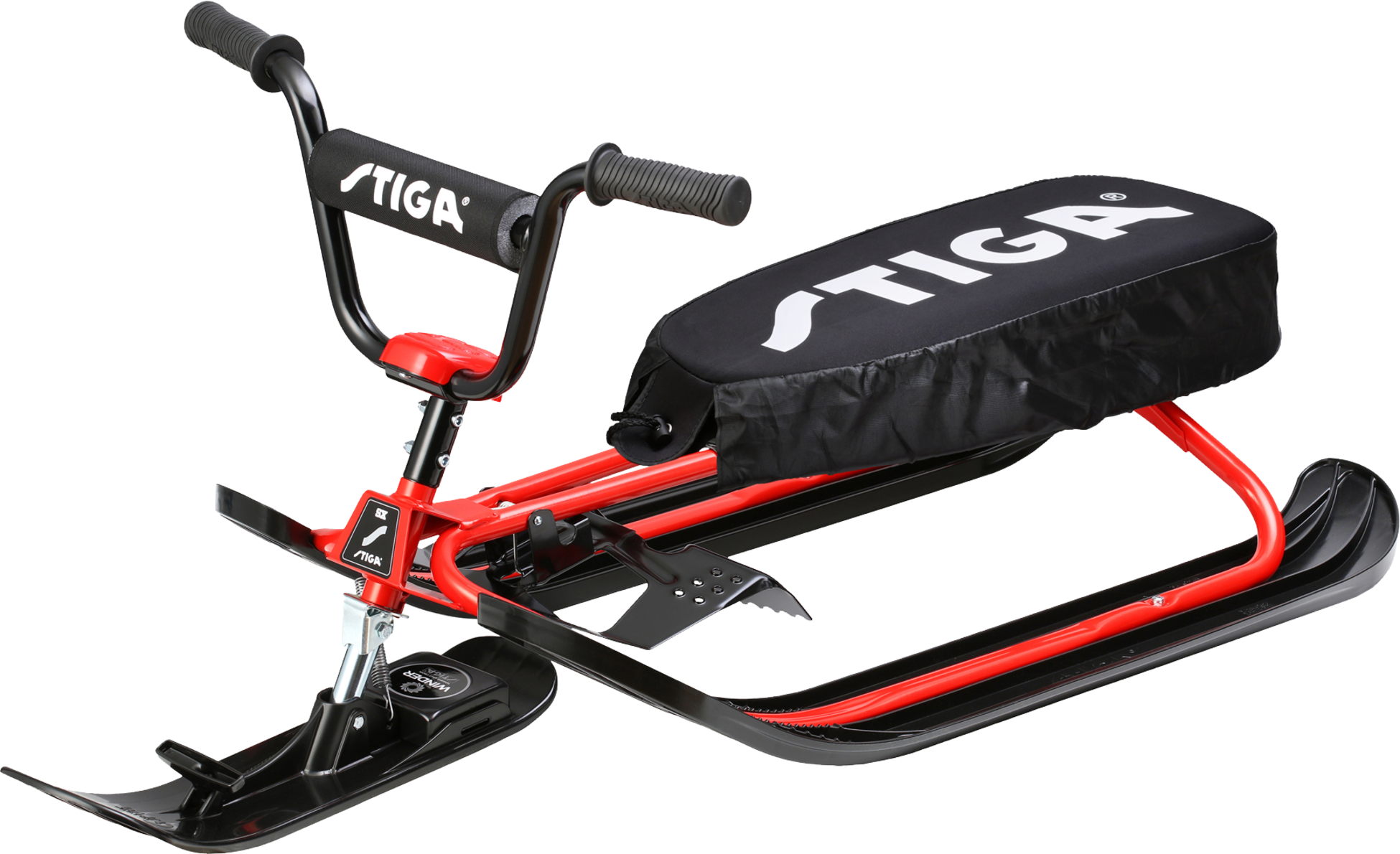 STIGA, Snowracer Curve Sx Incl Seat Cover Red/black