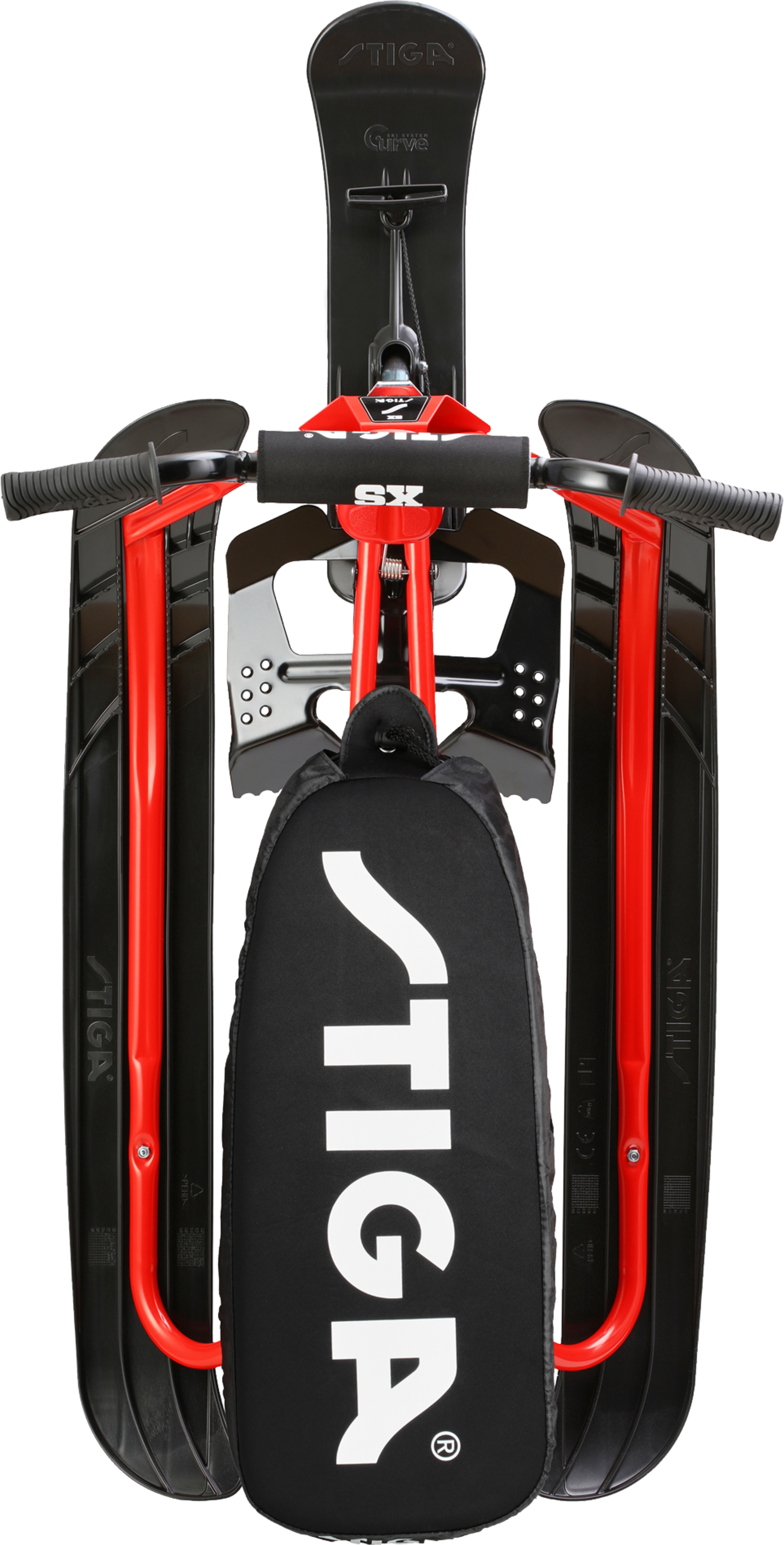STIGA, Snowracer Curve Sx Incl Seat Cover Red/black