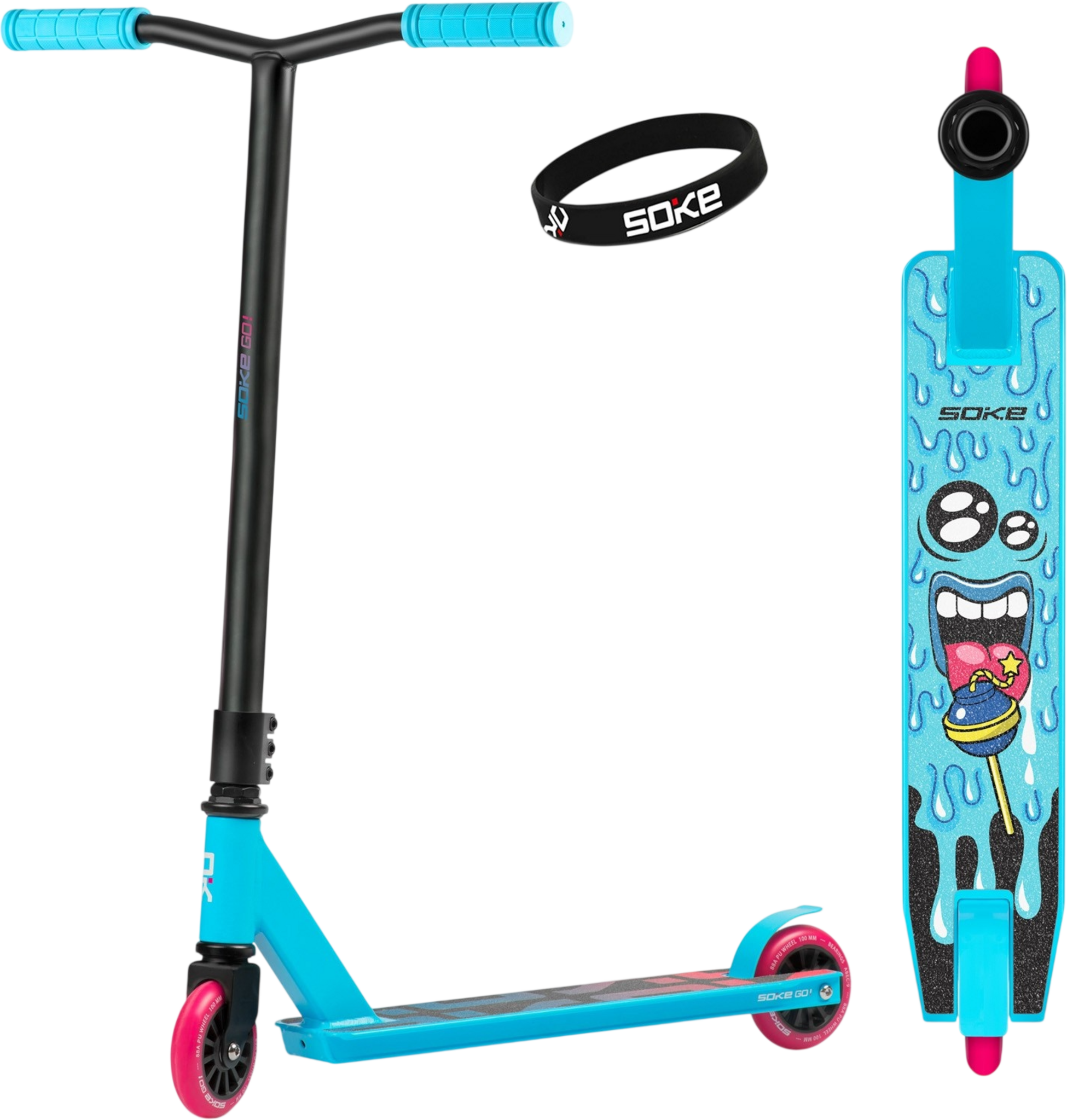 B2X, Soke Go! Stunt Scooter Turquoise