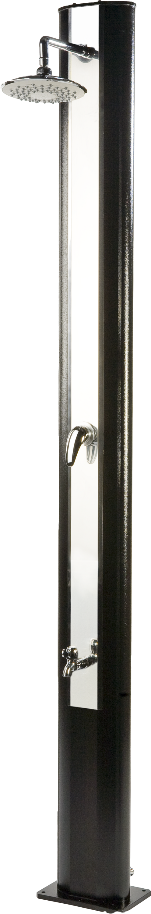 MOUNTFIELD, Solar Shower De Luxe - Aluminium/ Stainless Steel - 35l / 220cm Height