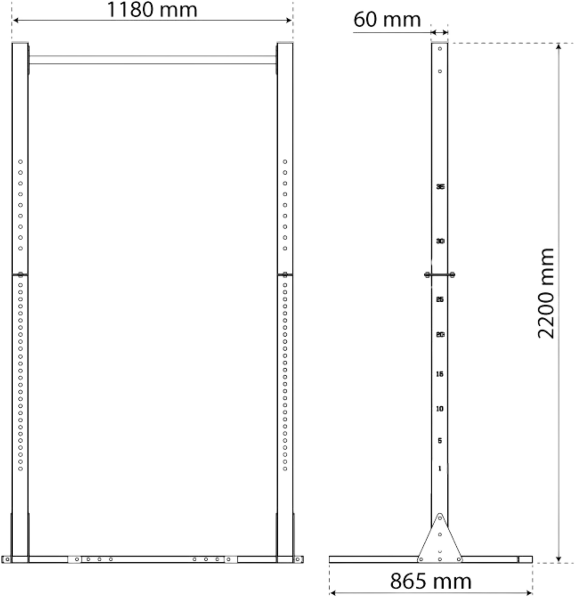 K-SPORT, Solitt Squat Rack - Squat Rack