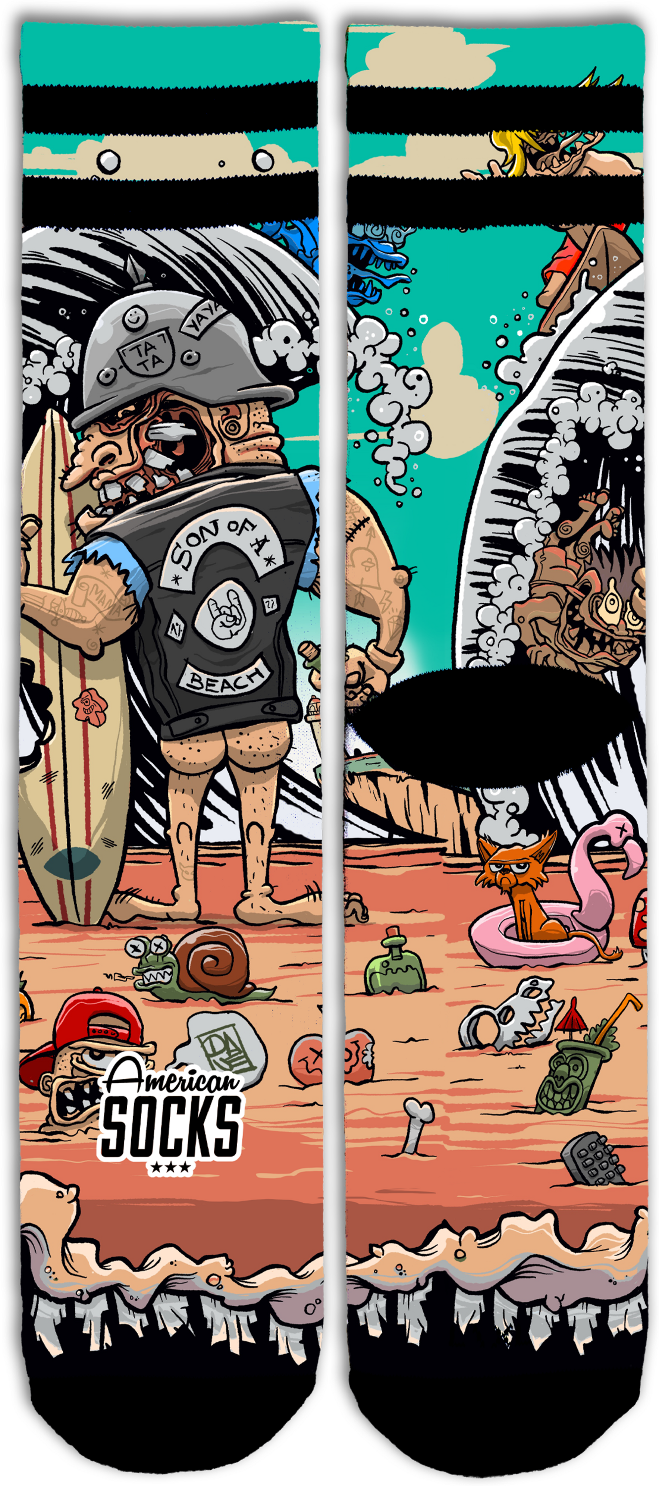 AMERICAN SOCKS, Son Of A Beach - Mid High