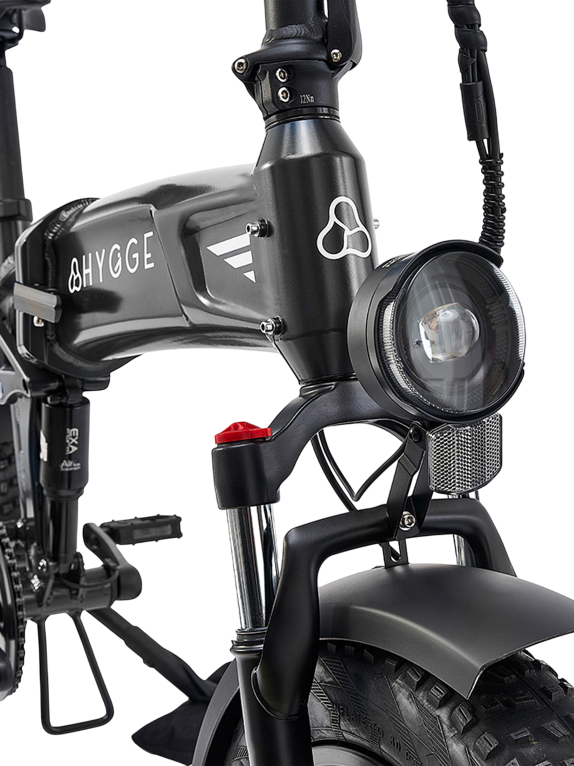 HYGGE BIKES, Sor&oslash; 2026 - Folding Fat Tyre E-bike 48v 14.5ah - Obsidian Black