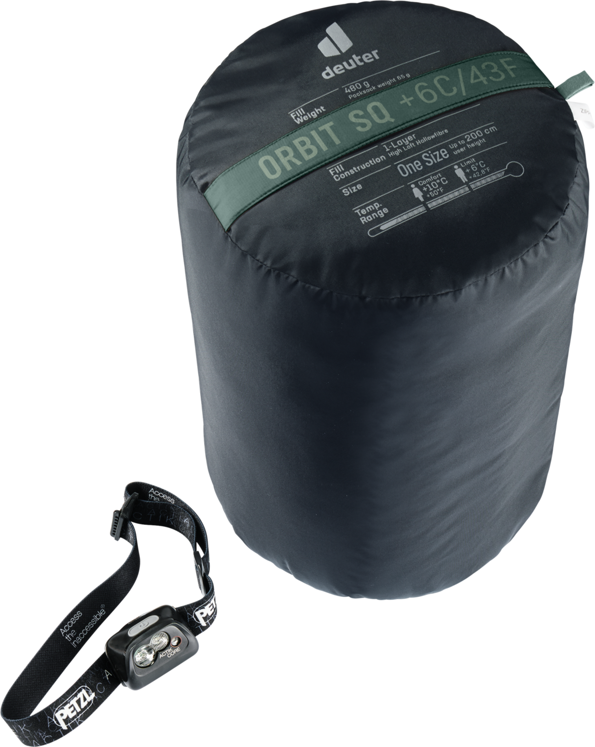 DEUTER, Sovsäck Av Syntetfiber Orbit Sq +6c/43f