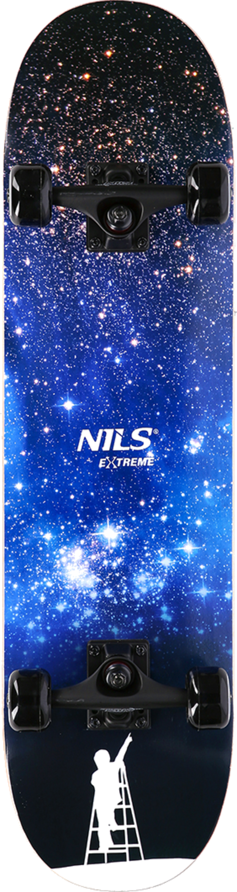 NORTHIX, Space Star Skateboard, 31"" Deck, Double Kick