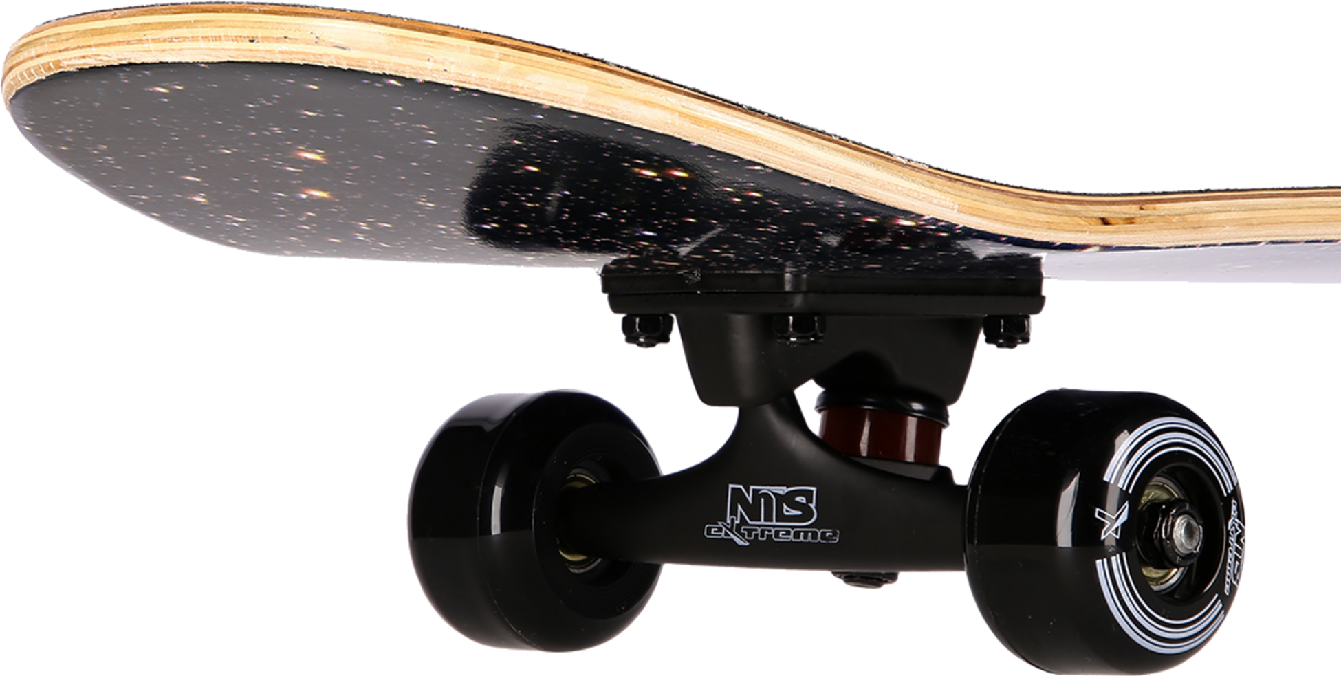 NORTHIX, Space Star Skateboard, 31"" Deck, Double Kick