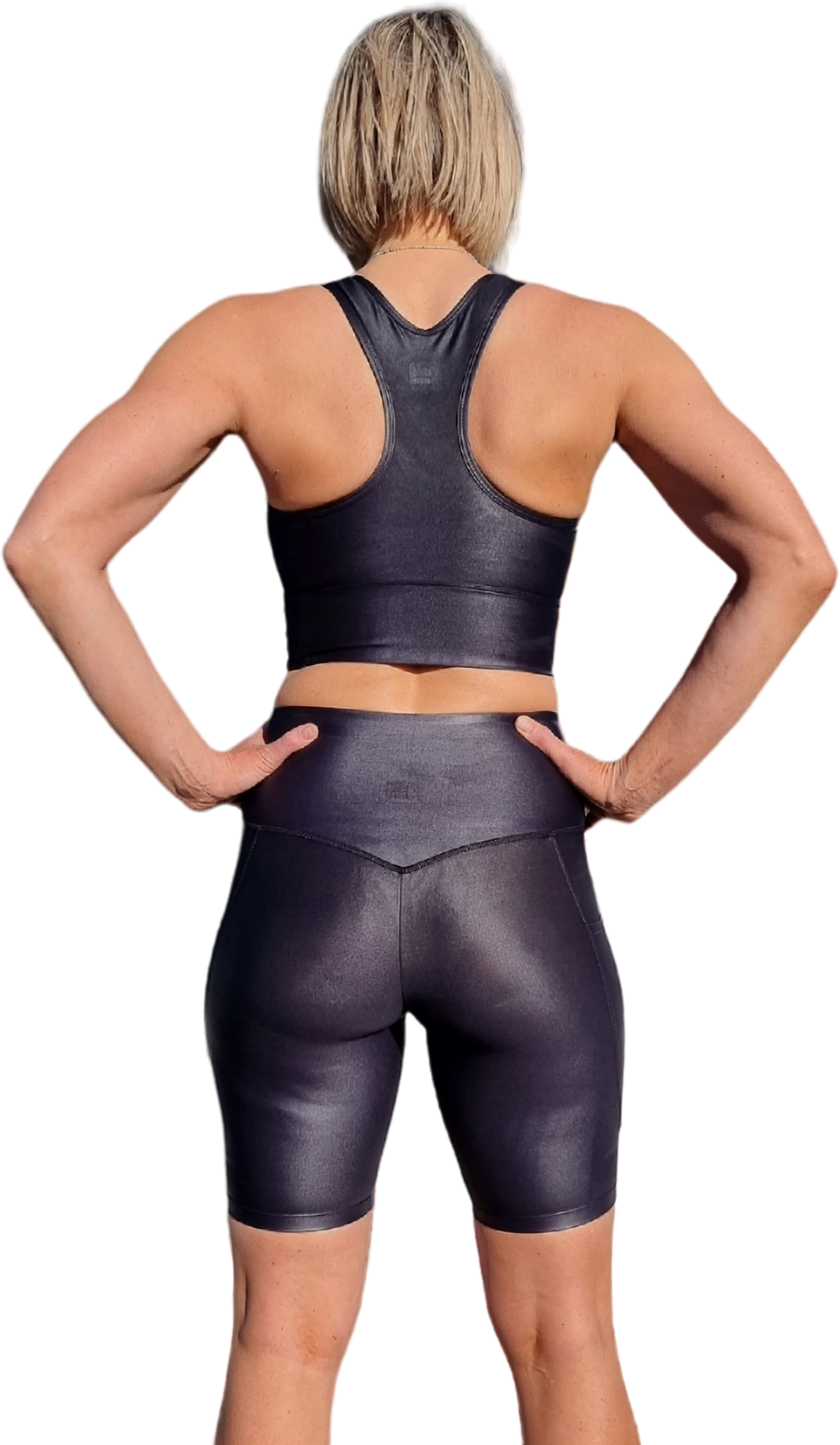 SHE DID, Sport-bh Black Shine