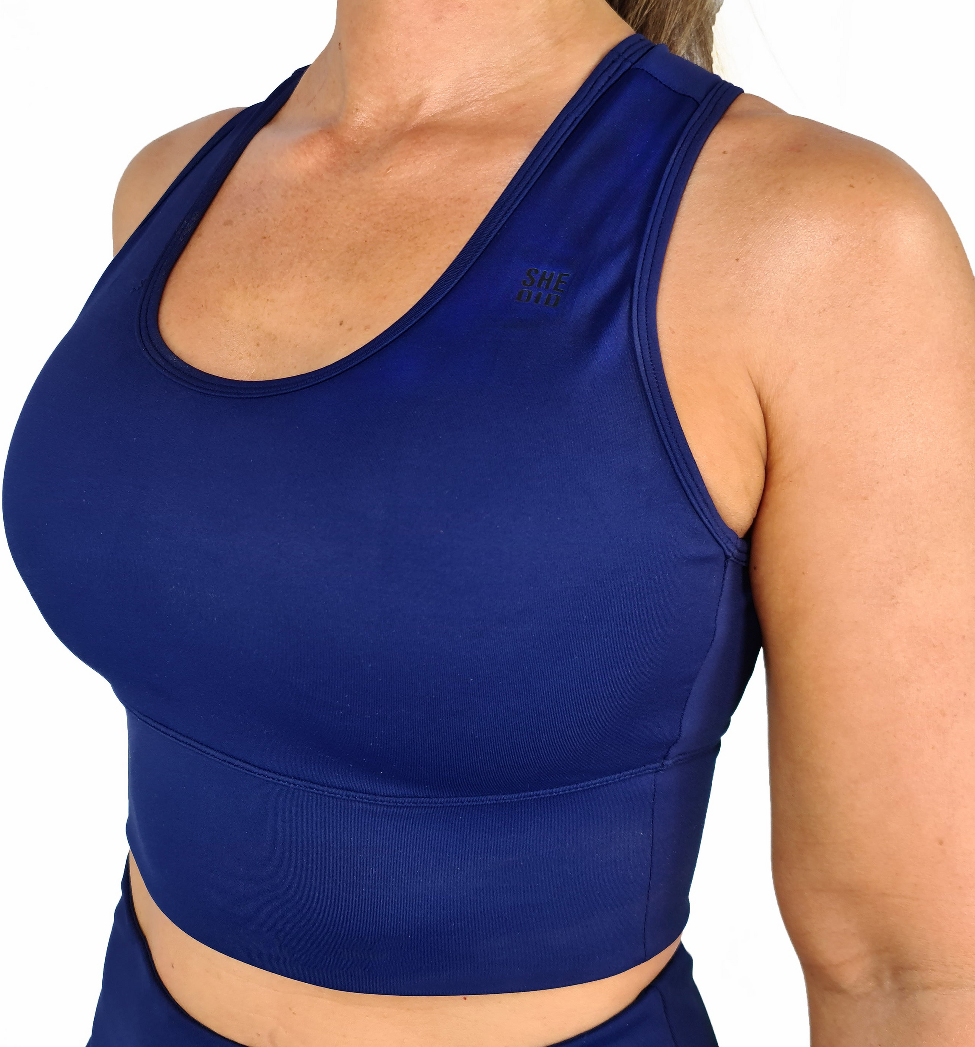 SHE DID, Sport-bh Marinblå