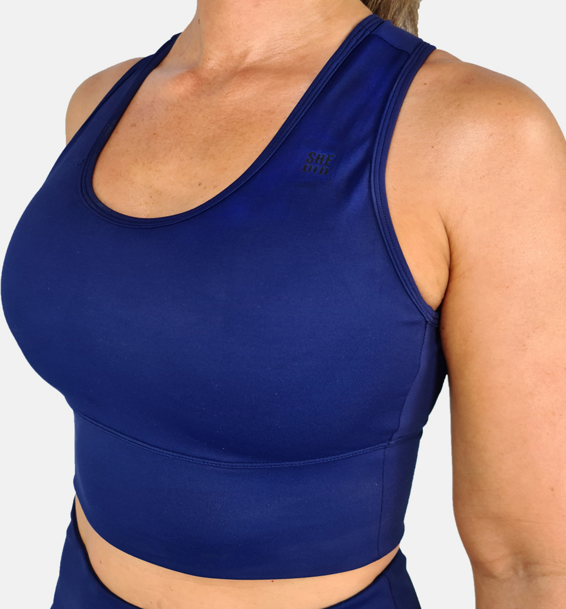 SHE DID, Sport-bh Marinblå