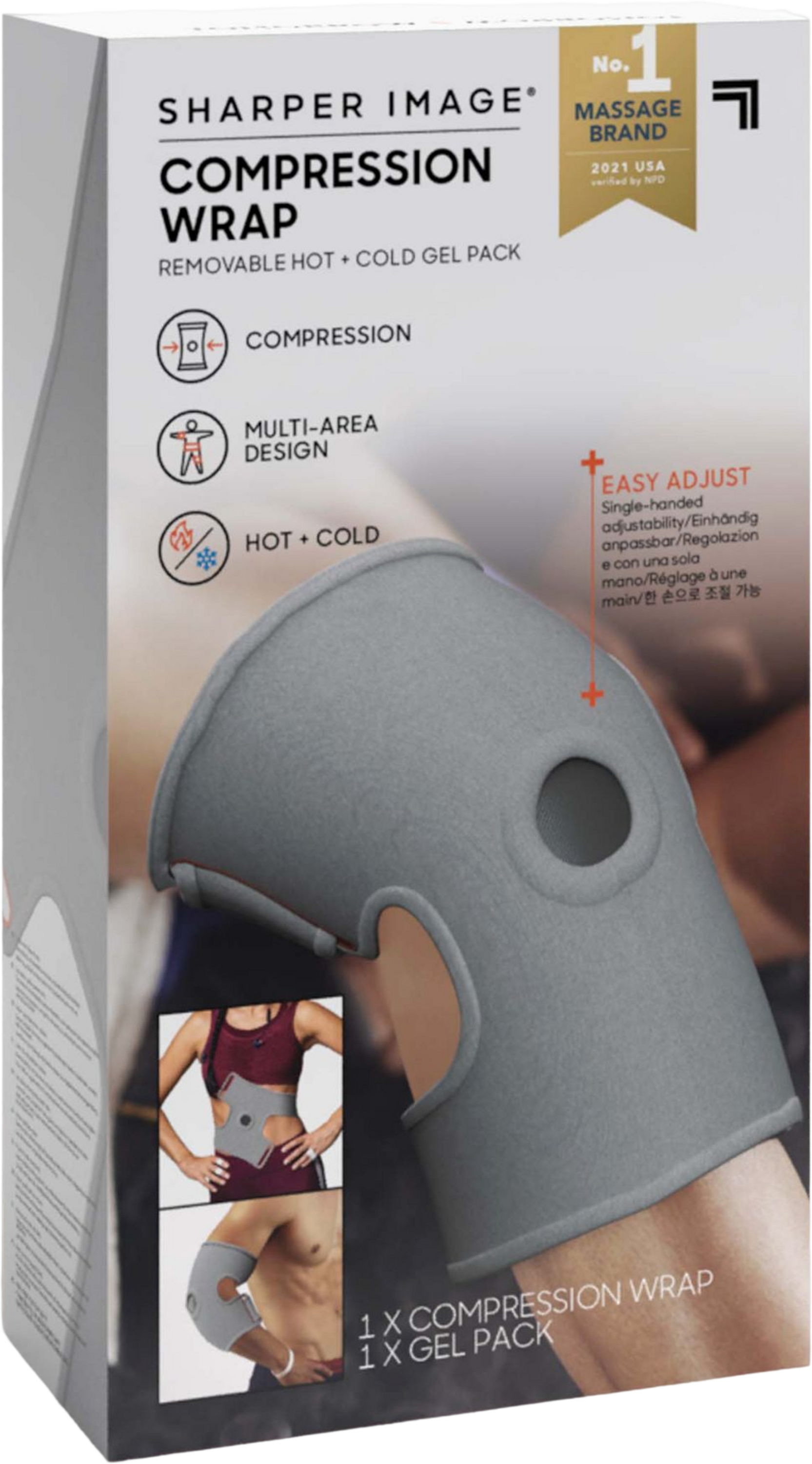 SHARPER IMAGE, St&ouml;d F&ouml;r Armb&aring;ge/kn&auml;/rygg