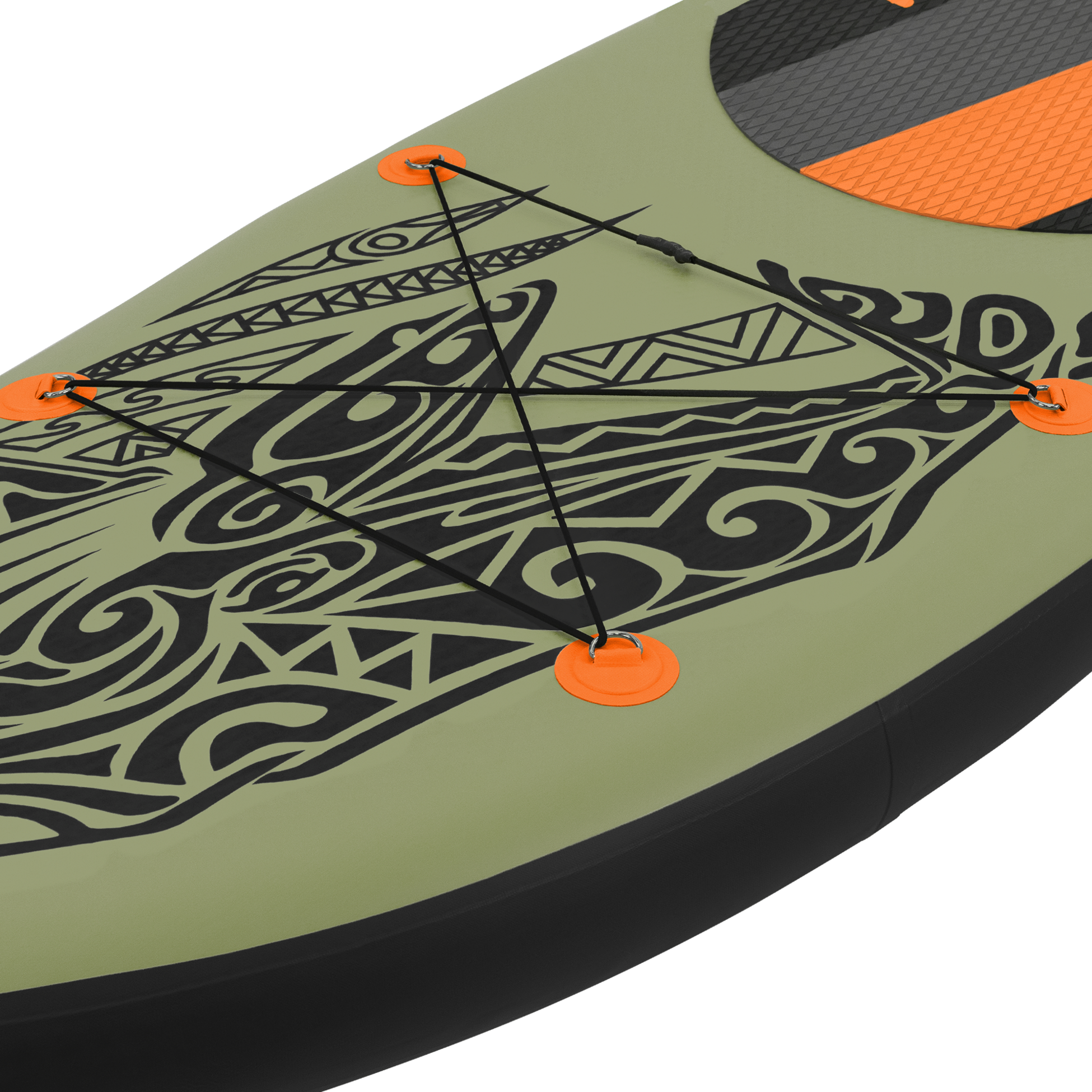 ECD GERMANY, Stand Up Paddle Uppblåsbar Sup-bräda Makani 320x80x15 Cm I Oliv Tillverkad Av Pvc, Pump Och Bärväska