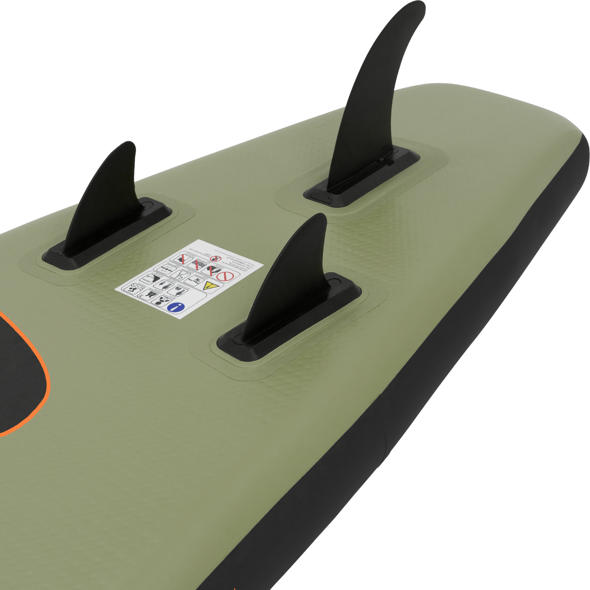 ECD GERMANY, Stand Up Paddle Uppblåsbar Sup-bräda Makani 320x80x15 Cm I Oliv Tillverkad Av Pvc, Pump Och Bärväska