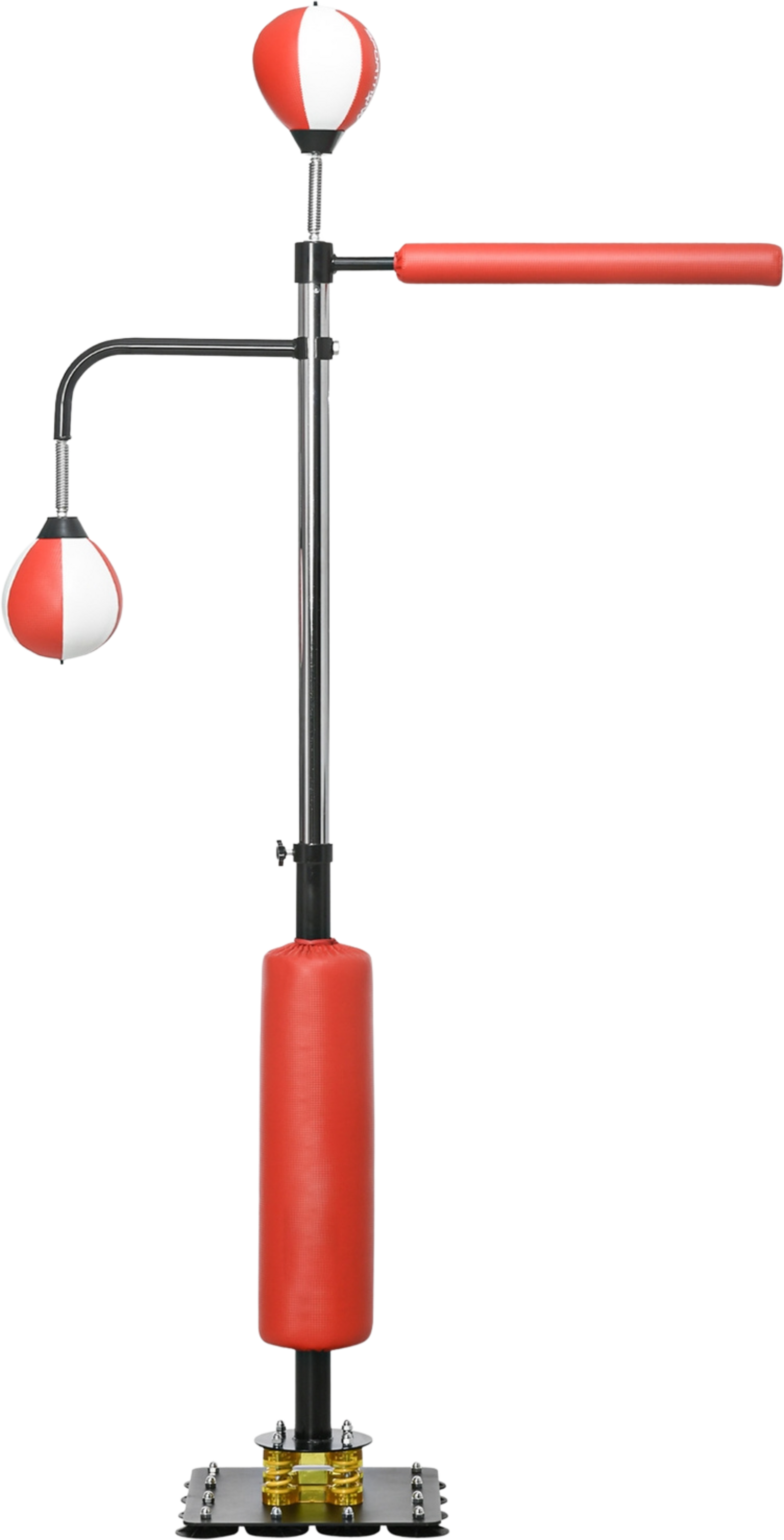 NORTHIX, Standing Box Freestanding Punching Bag 140-205cm Height-adjustable Standing Boxing Trainer With 2 Sp