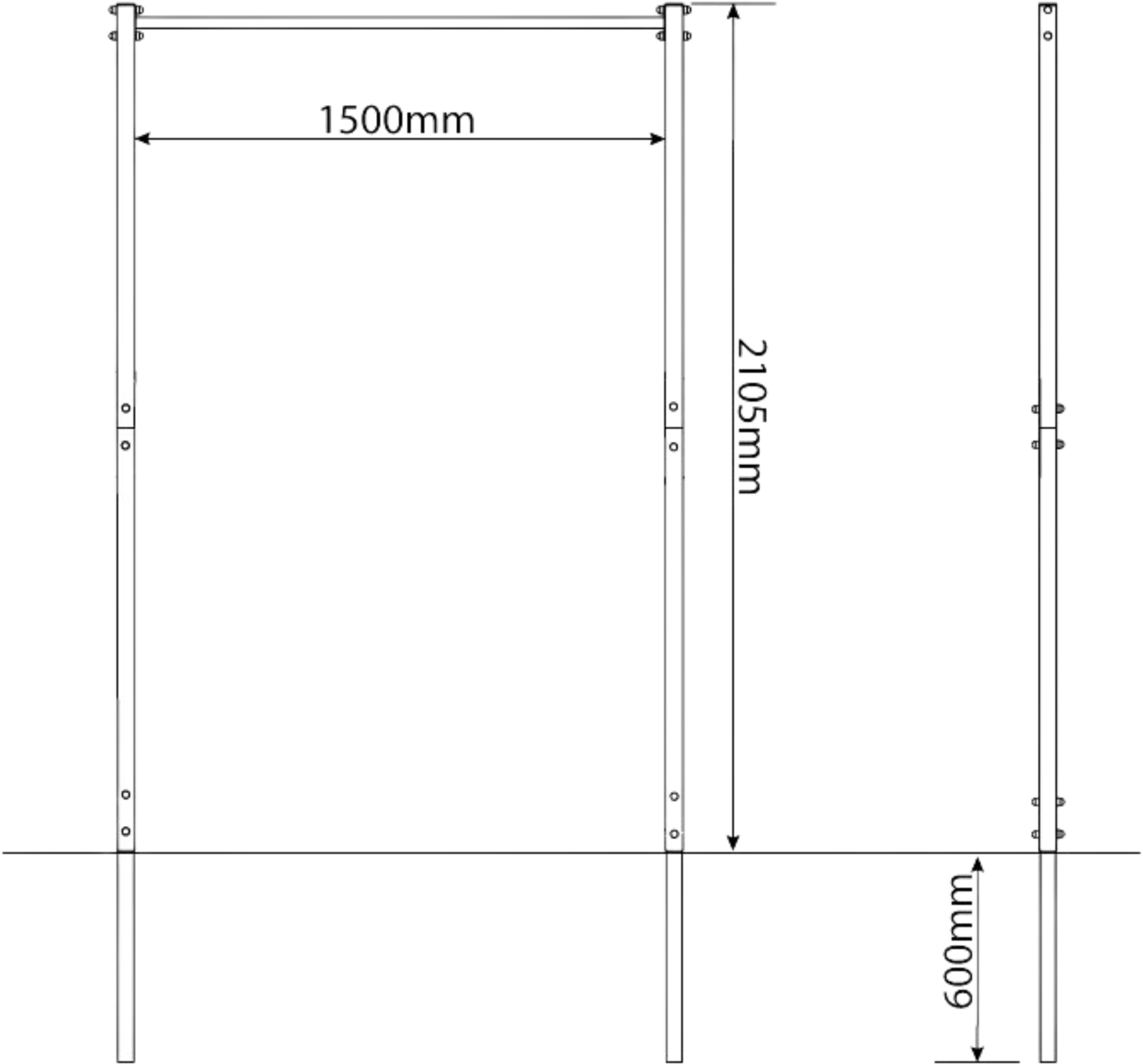 K-SPORT, Stationary Outdoor Pull-up Bar