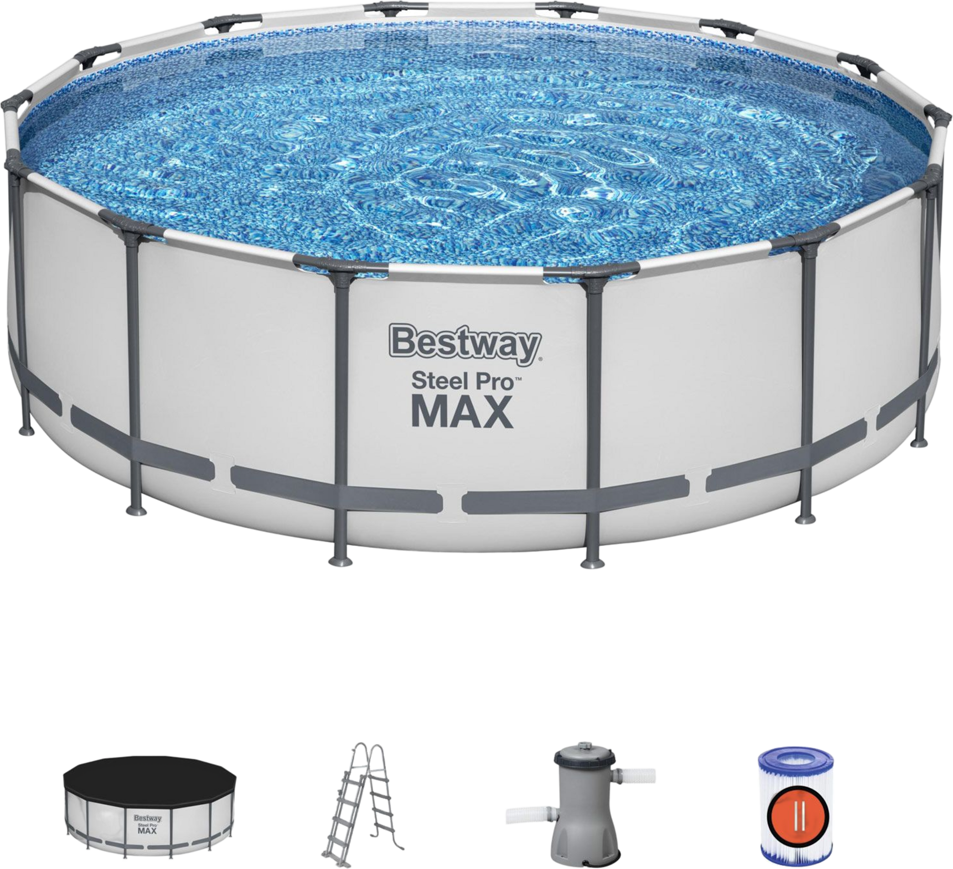 BESTWAY, Steel Pro Max Pool 4,27 X 1,22m Clickconnect
