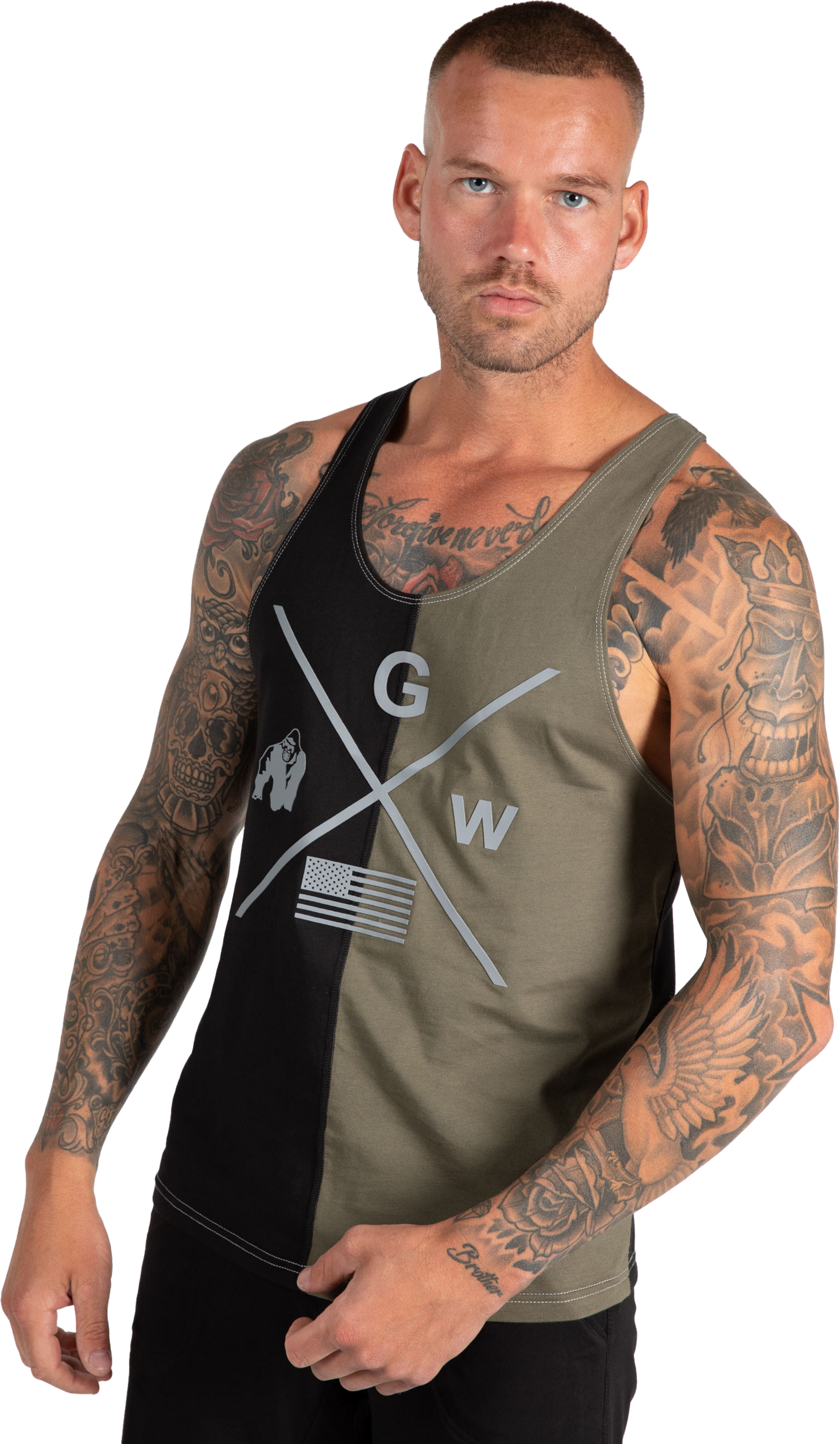 GORILLA WEAR, Sterling Stringer Tank Top
