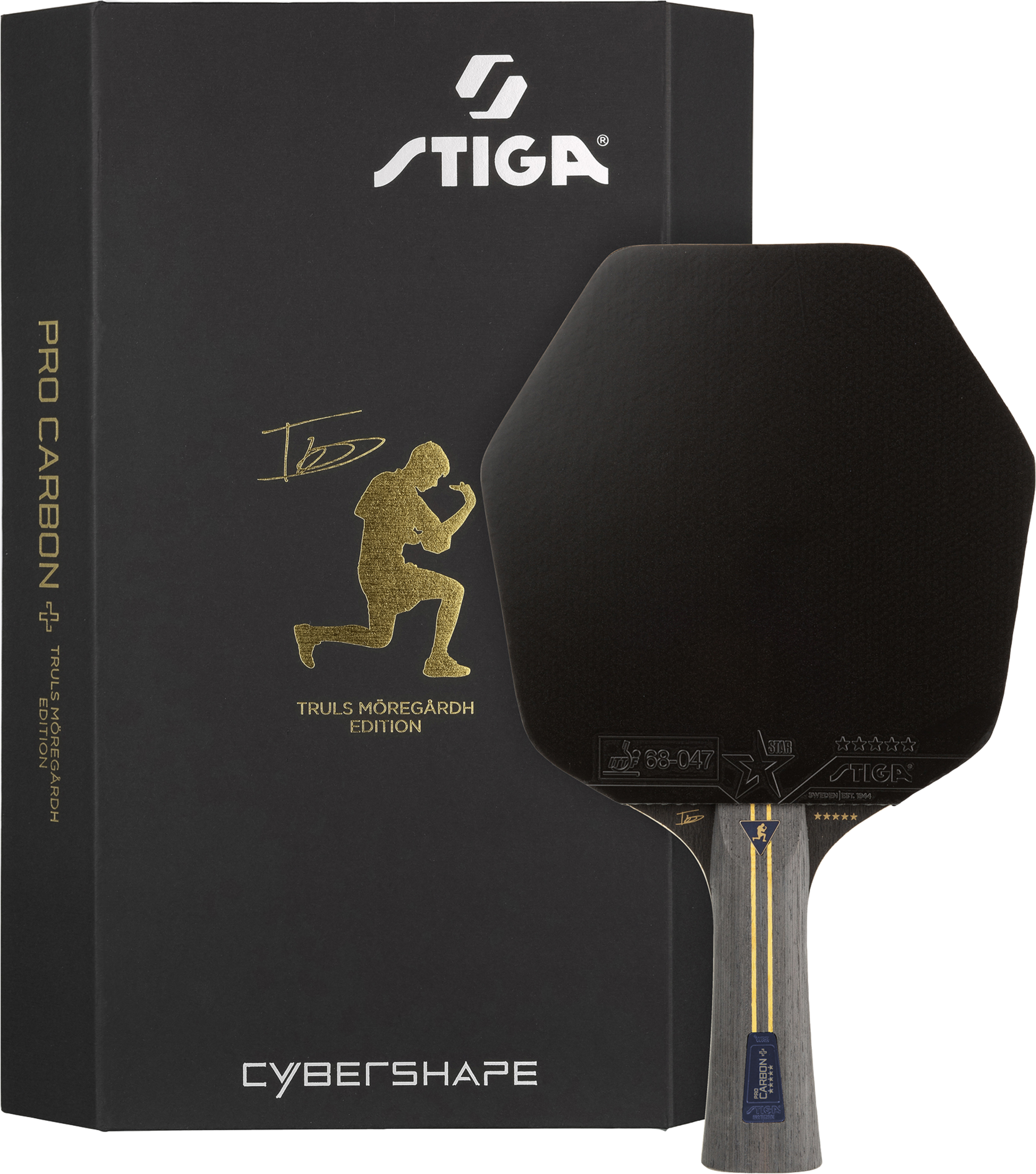 STIGA, Stiga Pinigsrack Pro Carbon Plus Cybershape Truls Edition - 5-star
