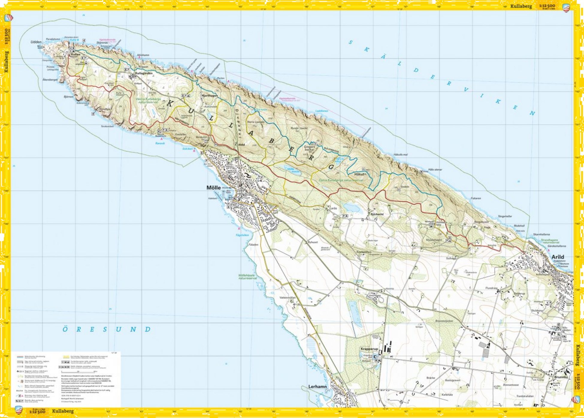 CALAZO, Stigkarta Kullaberg 1:12 500