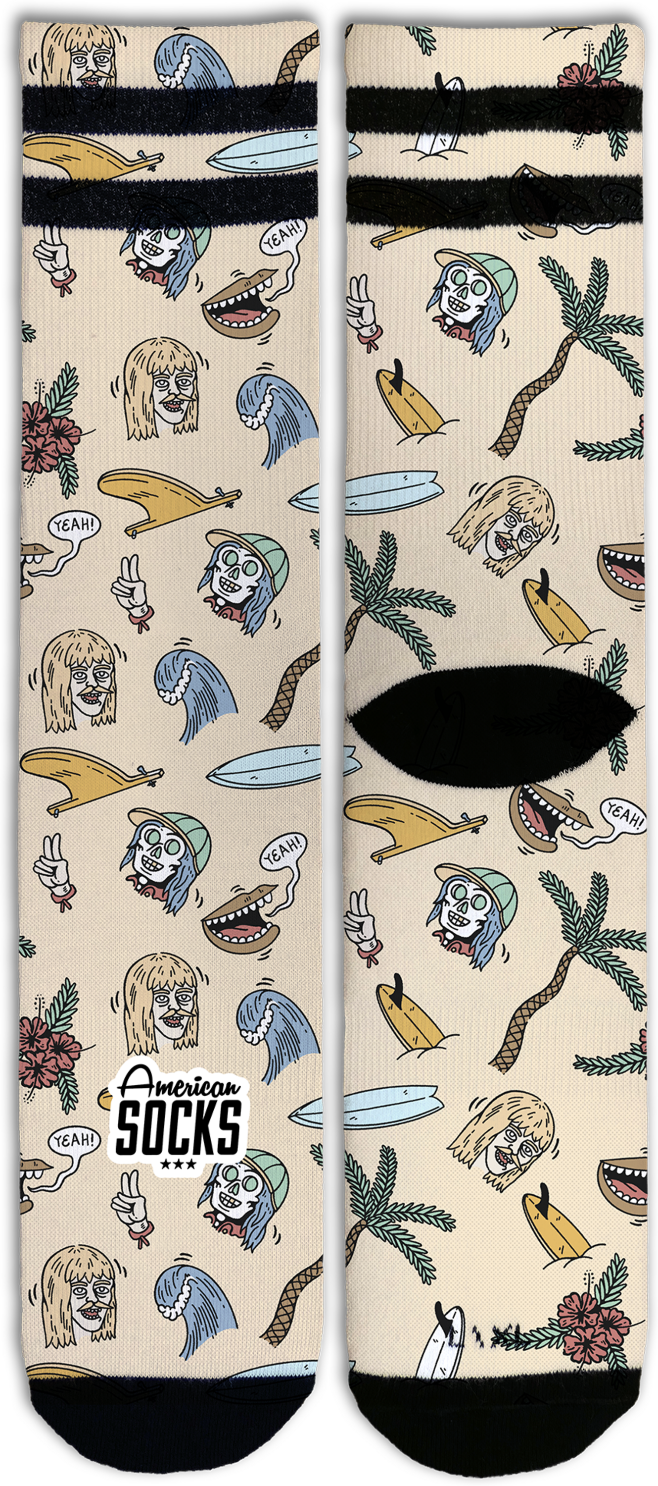 AMERICAN SOCKS, Stinky Surfer - Mid High