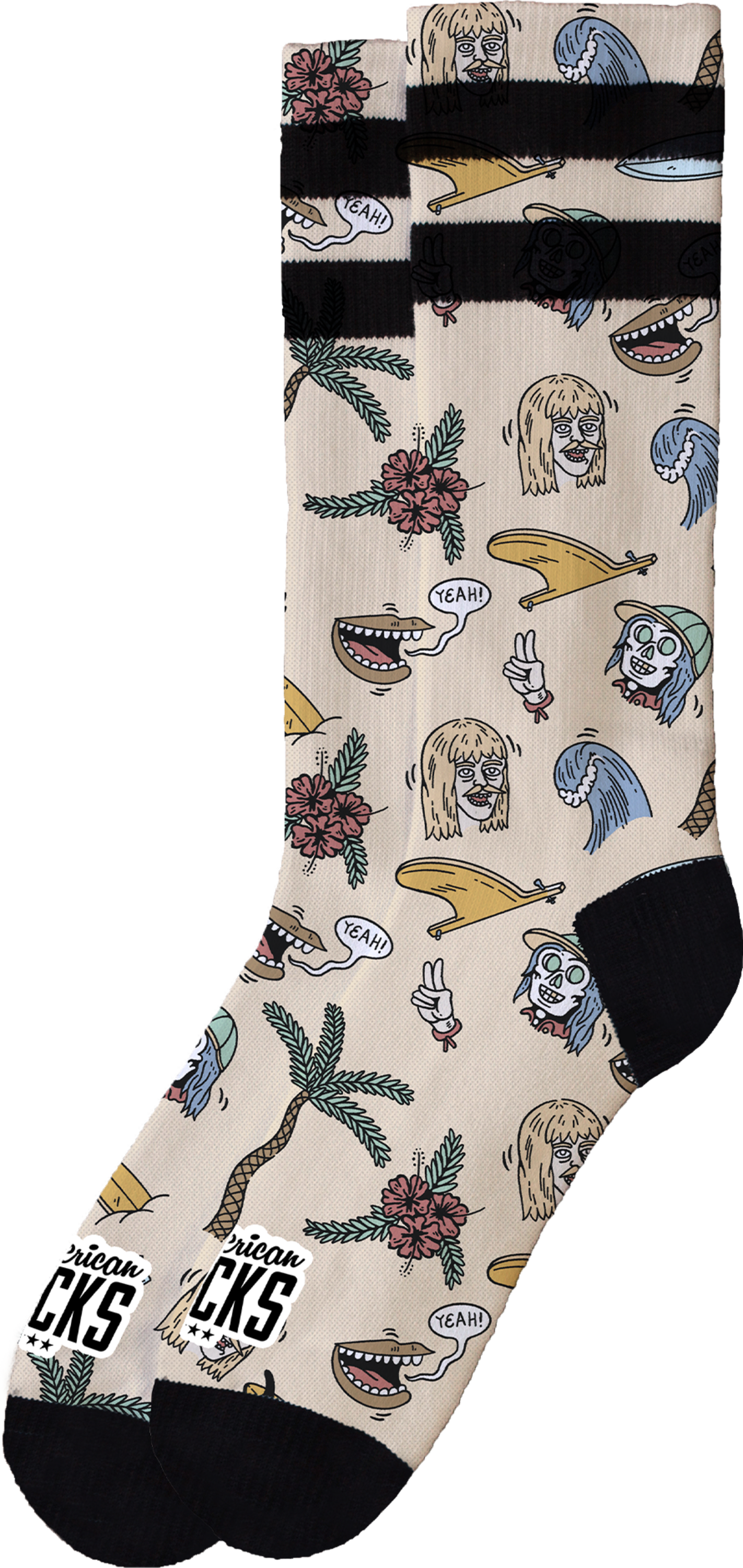 AMERICAN SOCKS, Stinky Surfer - Mid High