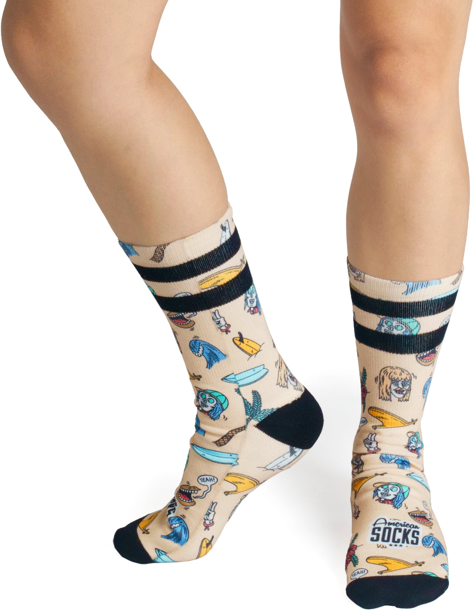 AMERICAN SOCKS, Stinky Surfer - Mid High