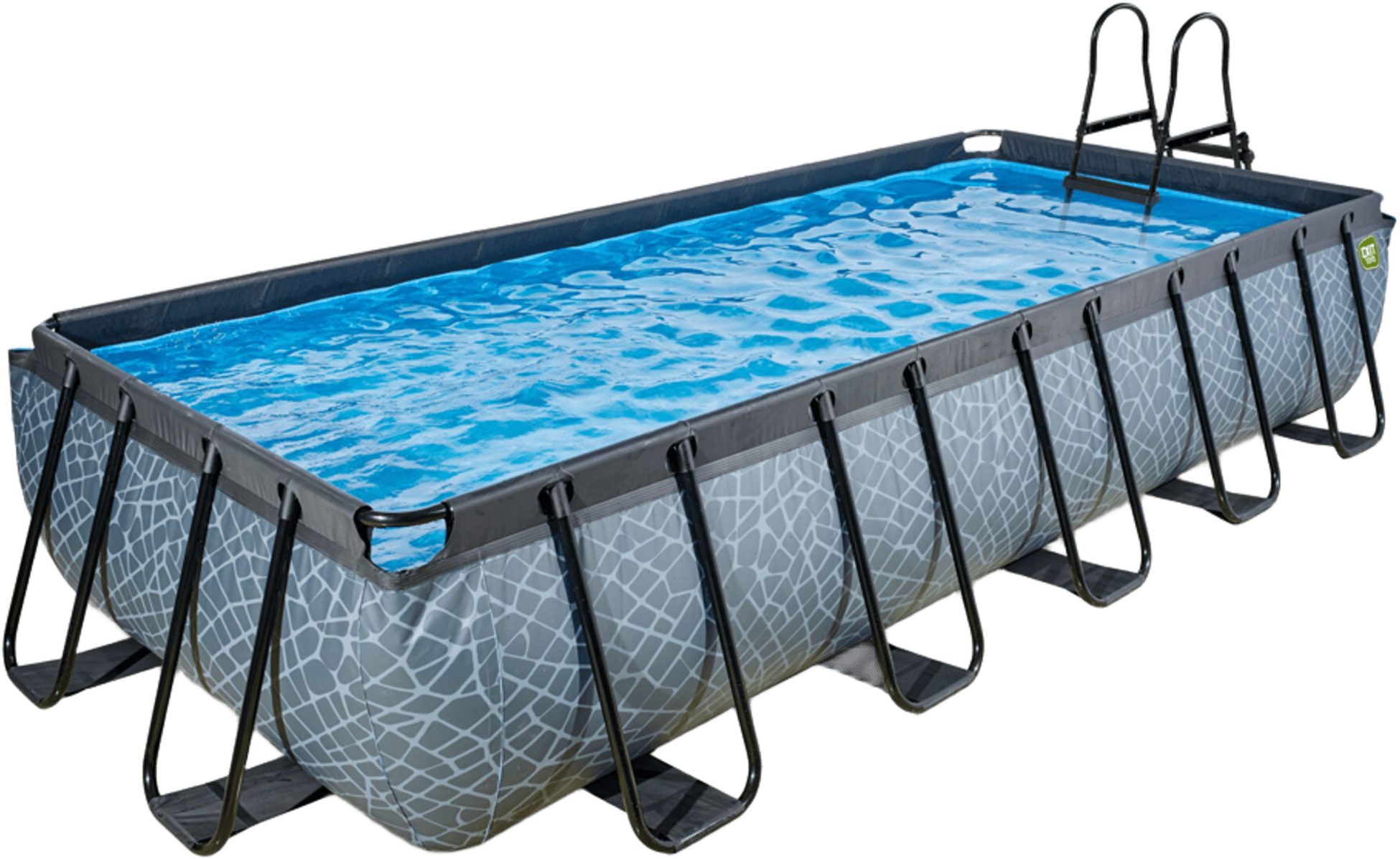 EXIT, Stone Pool 540x250x100cm Med Sandfilterpump - Gr&aring;