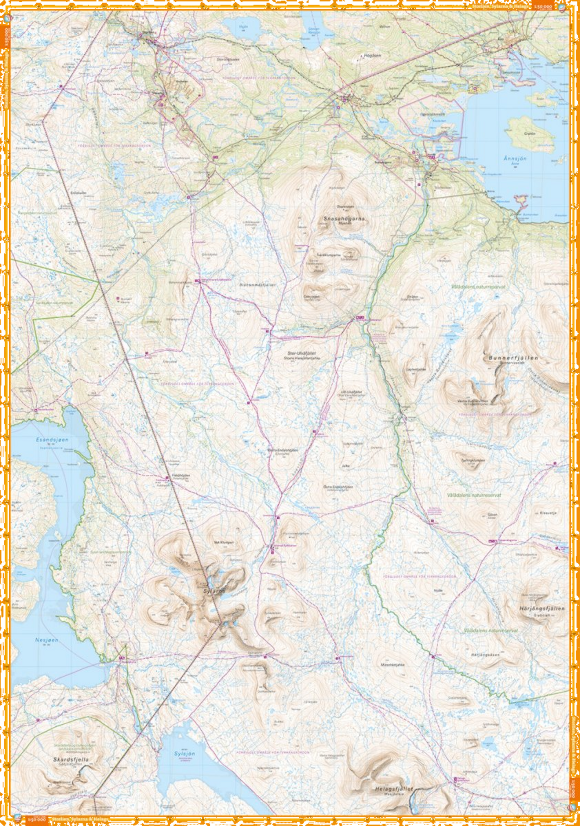 CALAZO, Storlien, Sylarna, Helags  Ramundberget 1:50 000