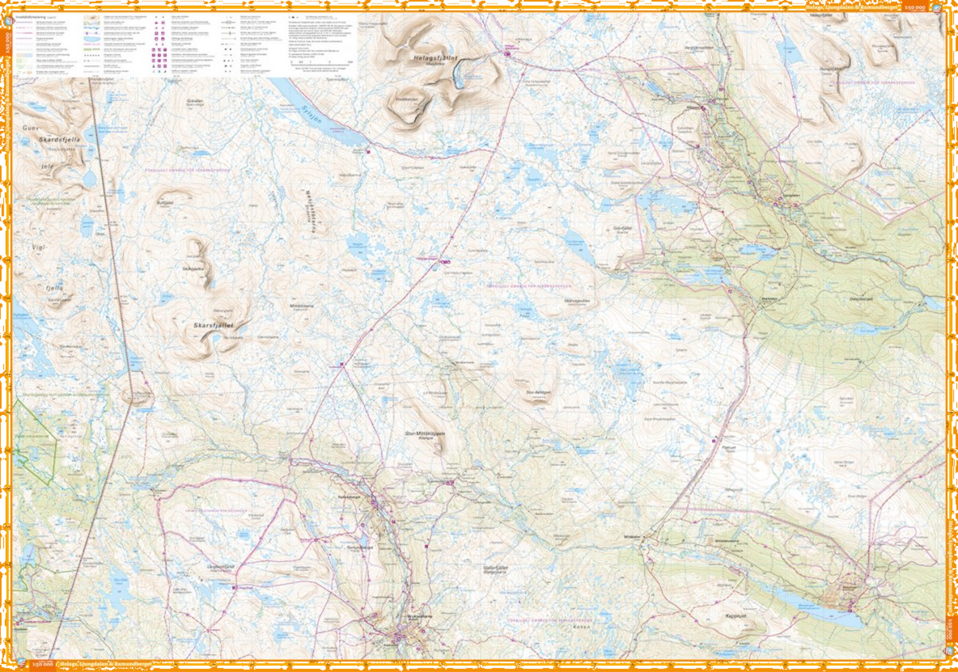 CALAZO, Storlien, Sylarna, Helags  Ramundberget 1:50 000
