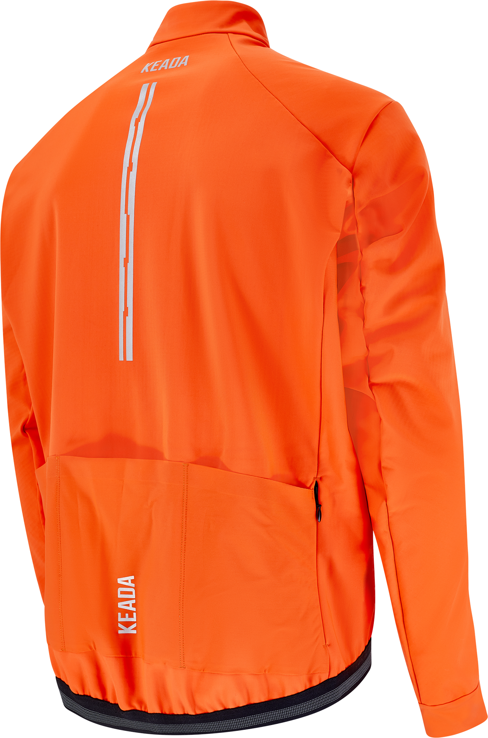 KEADA SPORTS, Storm Jacket Orange – Mens Thermal Cycling Jacket