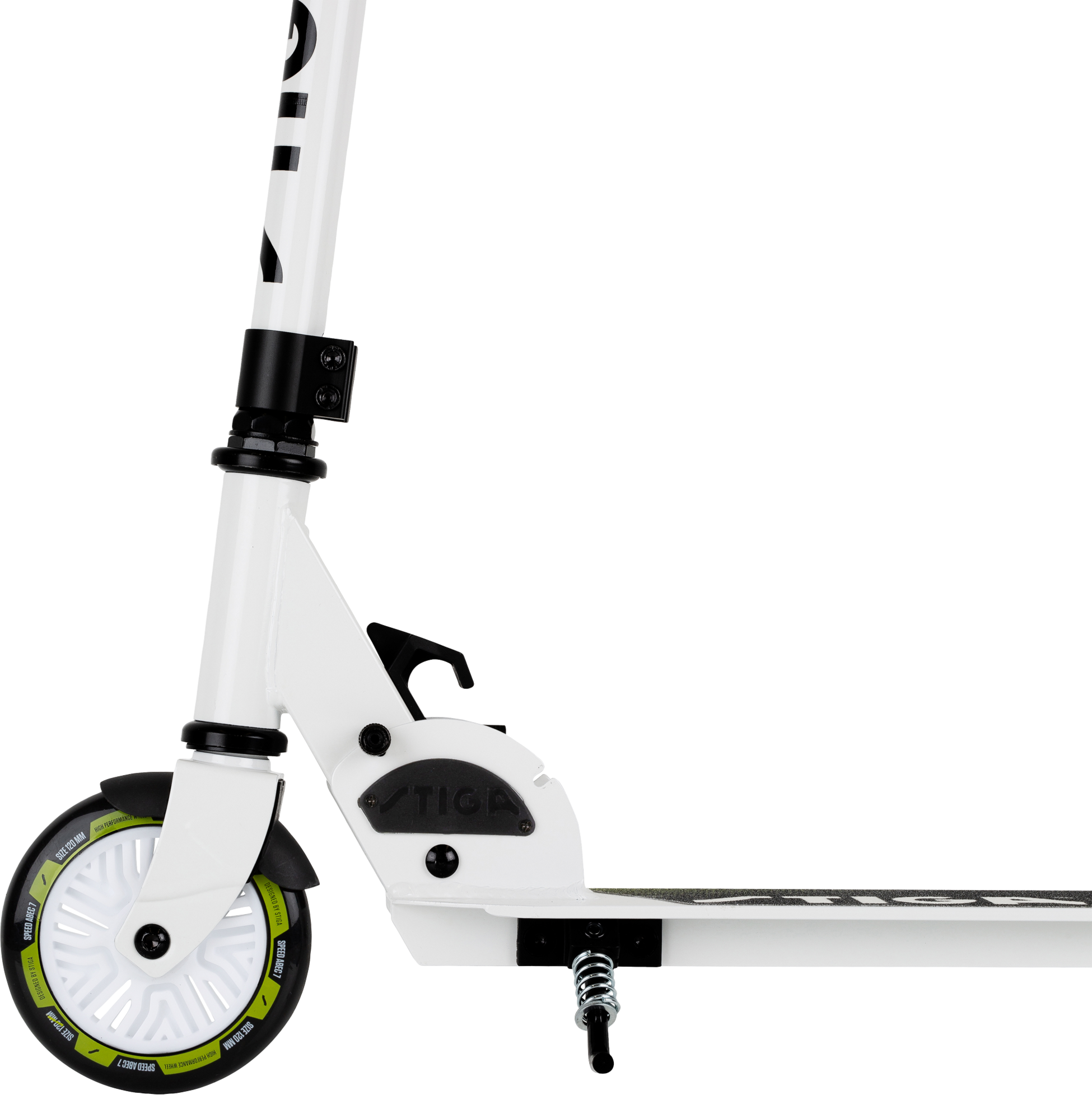 STIGA, Str Kick Scooter Track 120-s White/lime