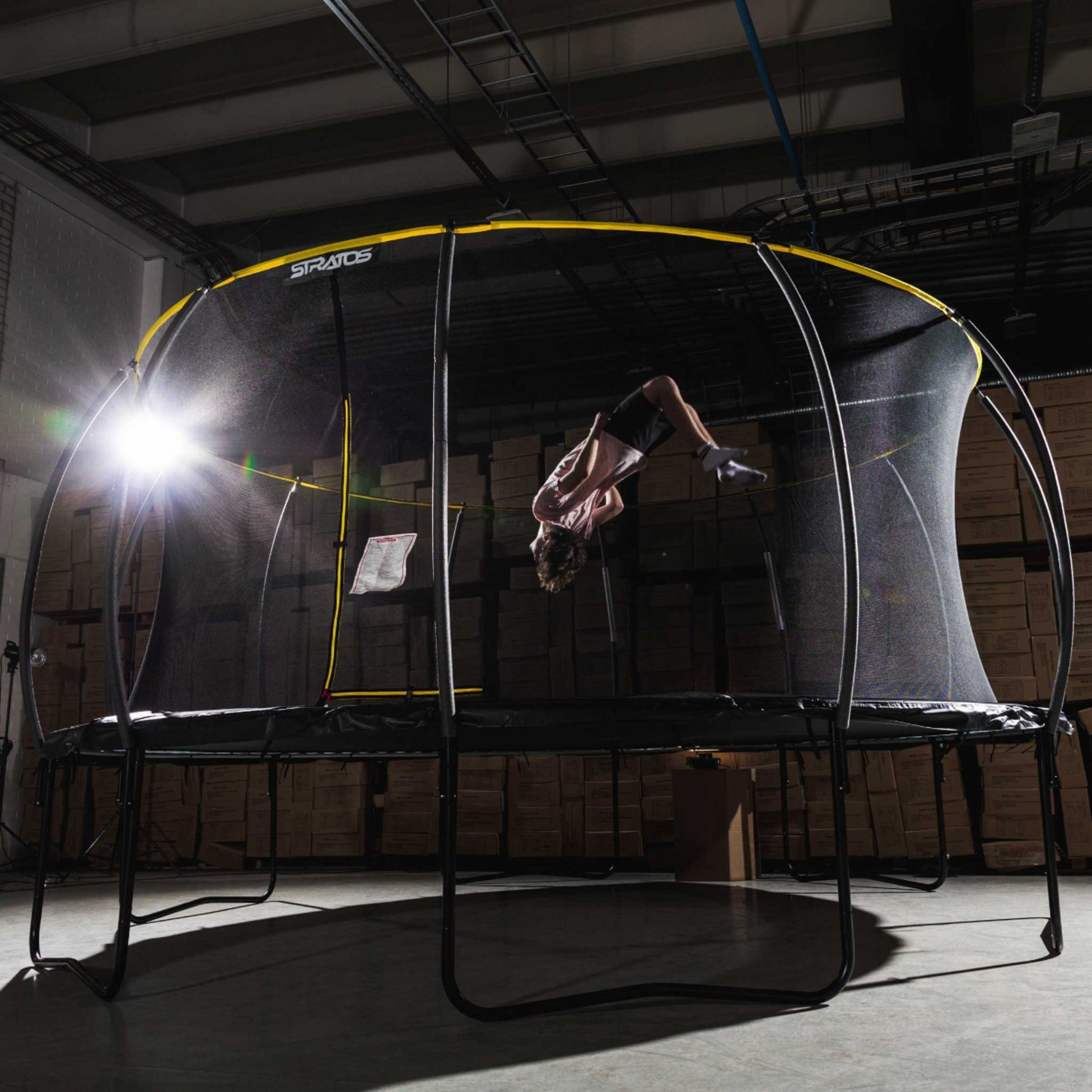 STRATOS, Stratos Trampoline 4,27m With A Safety Net