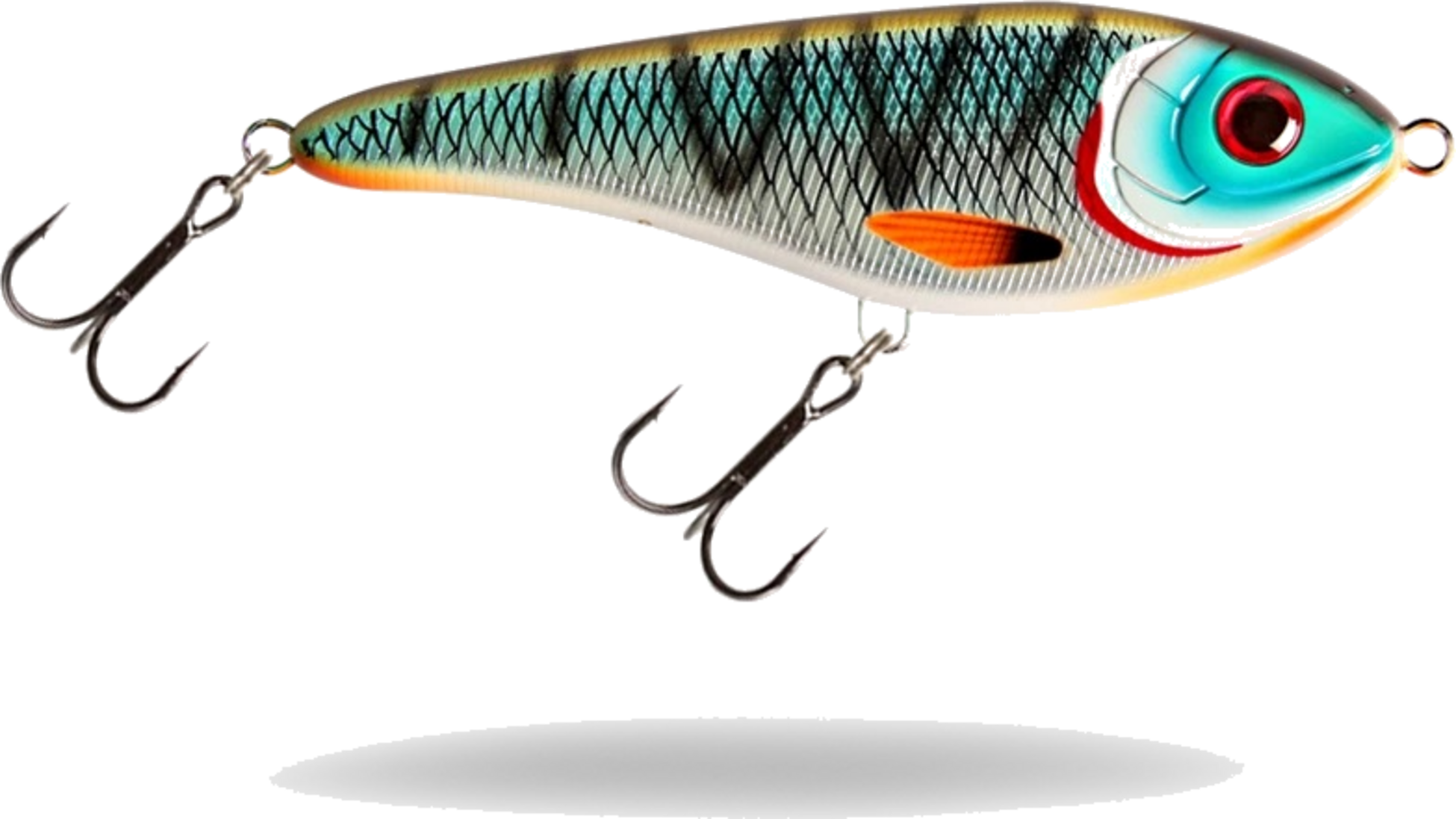 STRIKE PRO, Strike Pro Buster Jerk, Shallow, 15cm, 66g - Tiger Cichlid