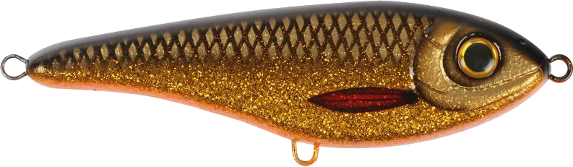 STRIKE PRO, Strike Pro Buster Jerk, Sinking, 15cm, 75g - Golden Roach