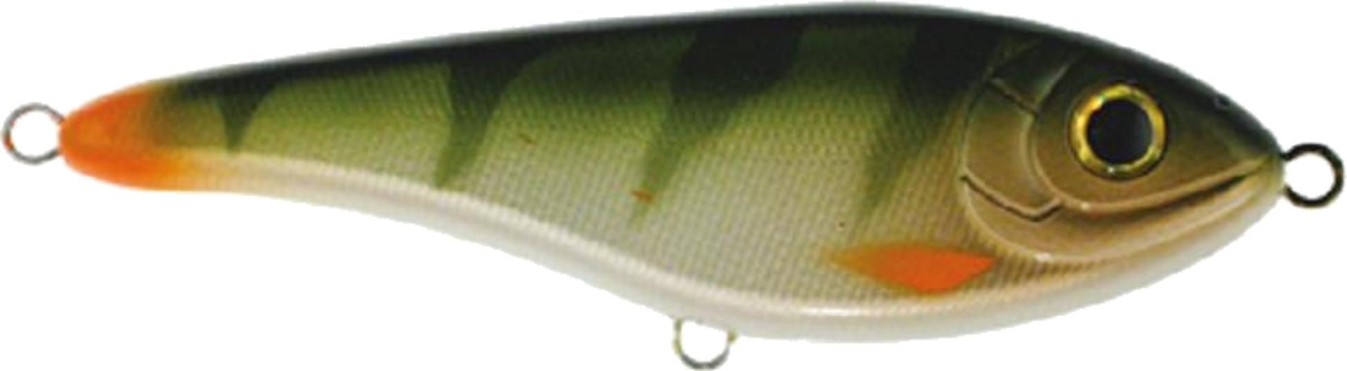 STRIKE PRO, Strike Pro Buster Jerk Ii, Susp, 12cm, 37g - Natural Perch