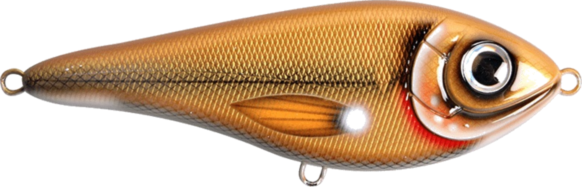 STRIKE PRO, Strike Pro Buster Swim, Slow Sink, 13cm, 65g - Bemidji Blonde