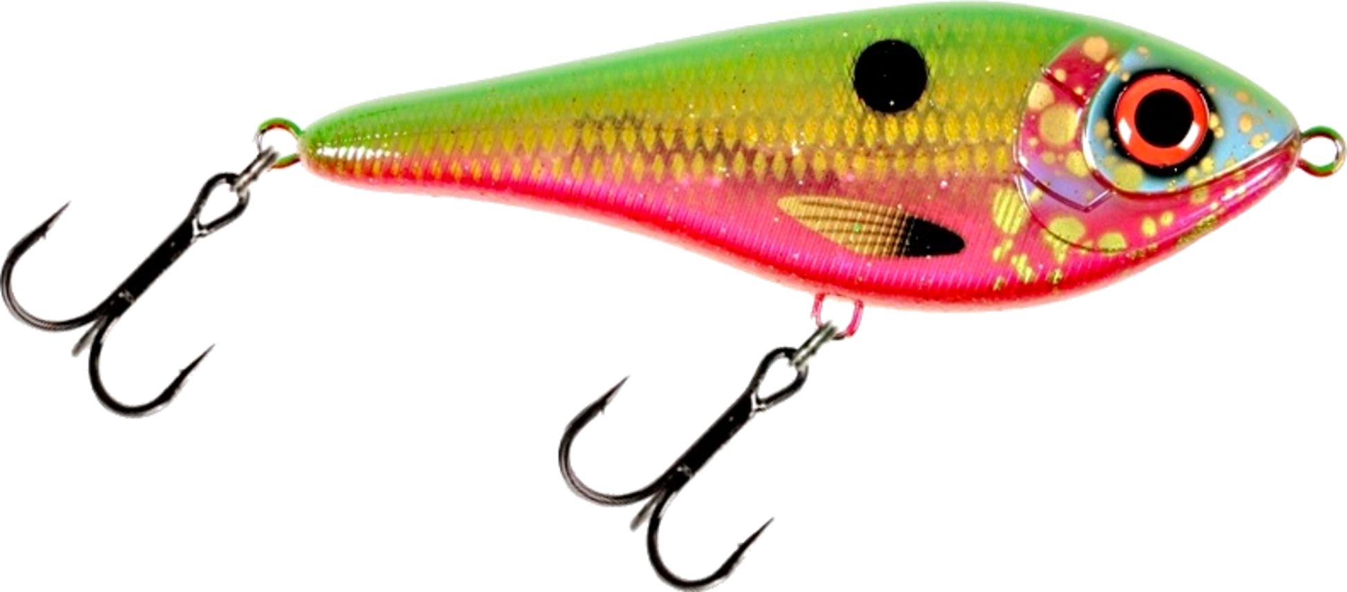 STRIKE PRO, Strike Pro Buster Swim, Slow Sink, 13cm, 65g - Clown Shoes